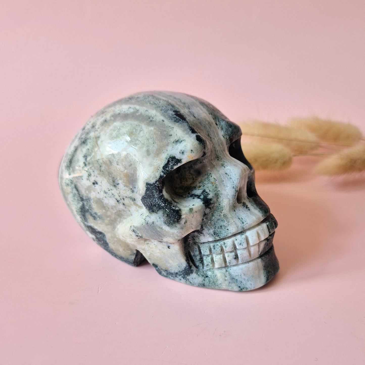 Gemstone Purple Mica Dragon Skull | Mysticism, Intuition & Powerful Protection Dragon Skull