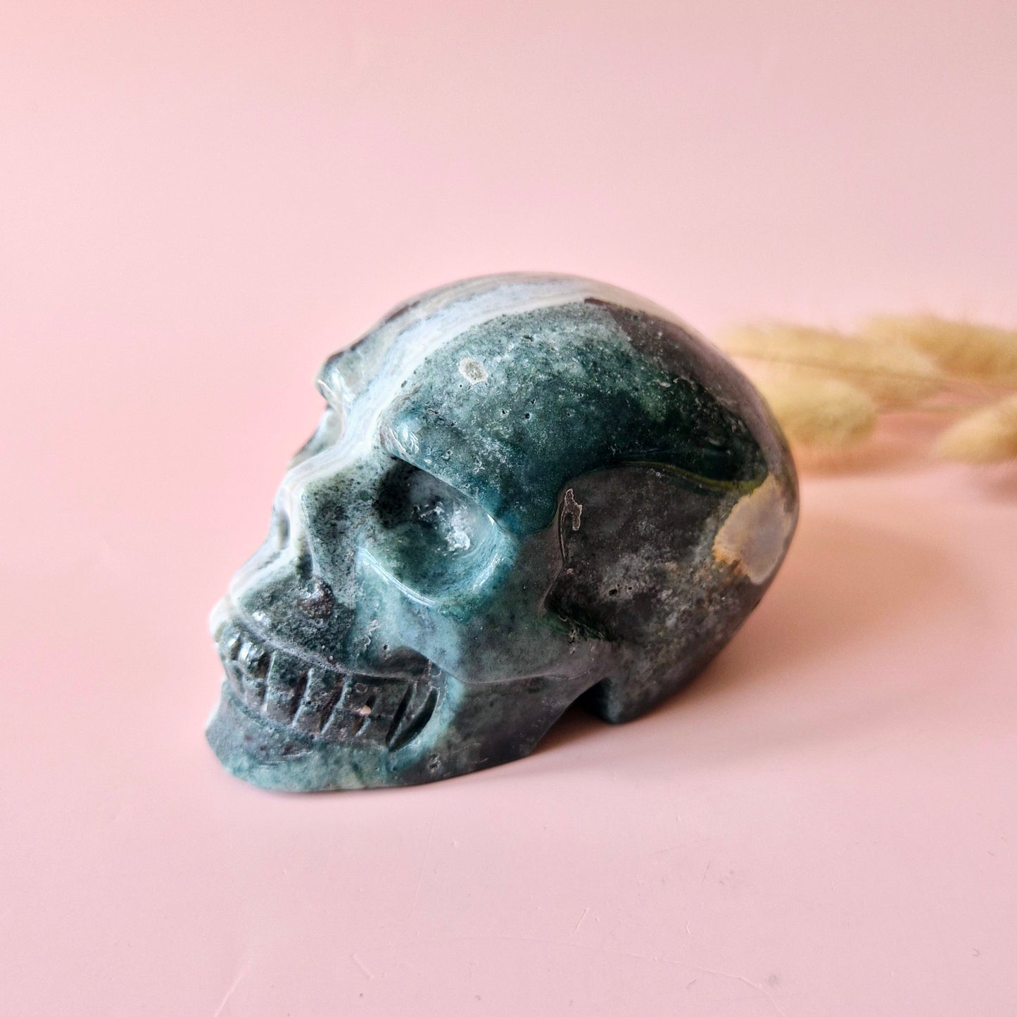 Gemstone Purple Mica Dragon Skull | Mysticism, Intuition & Powerful Protection Dragon Skull