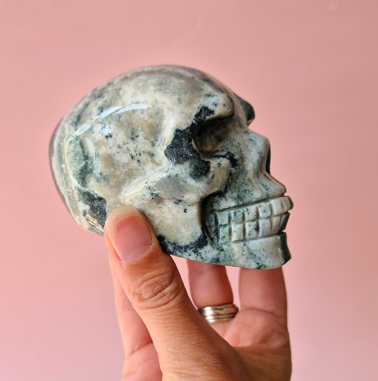 Gemstone Purple Mica Dragon Skull | Mysticism, Intuition & Powerful Protection Dragon Skull
