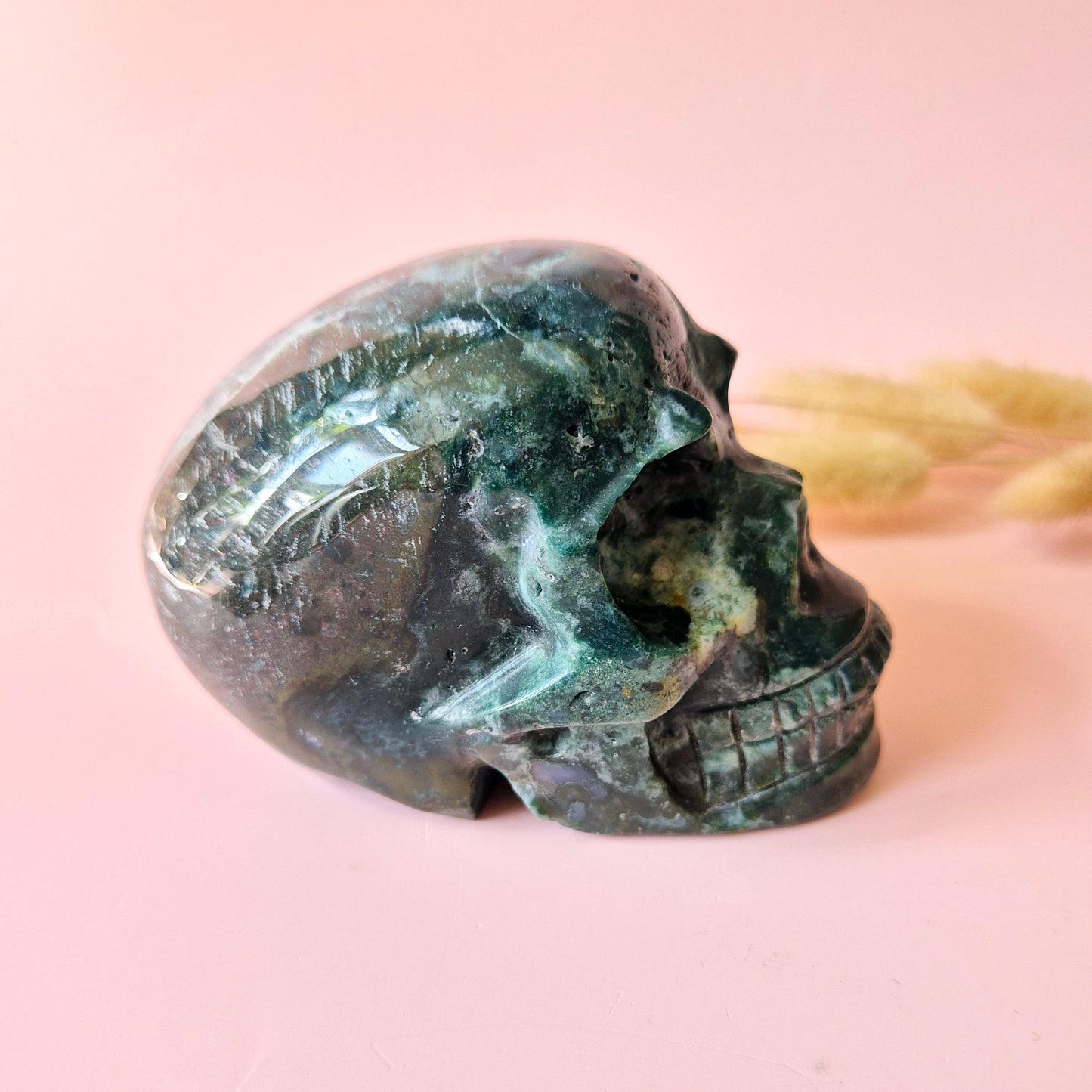 Gemstone Purple Mica Dragon Skull | Mysticism, Intuition & Powerful Protection Dragon Skull