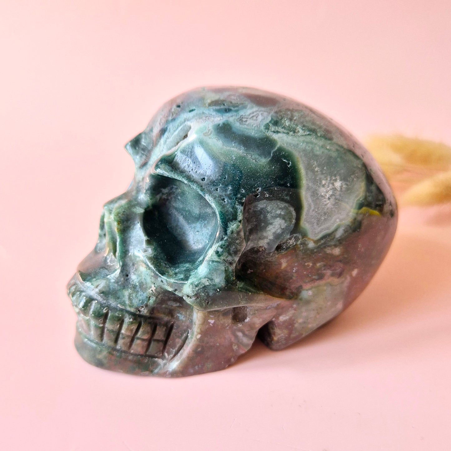 Gemstone Purple Mica Dragon Skull | Mysticism, Intuition & Powerful Protection Dragon Skull