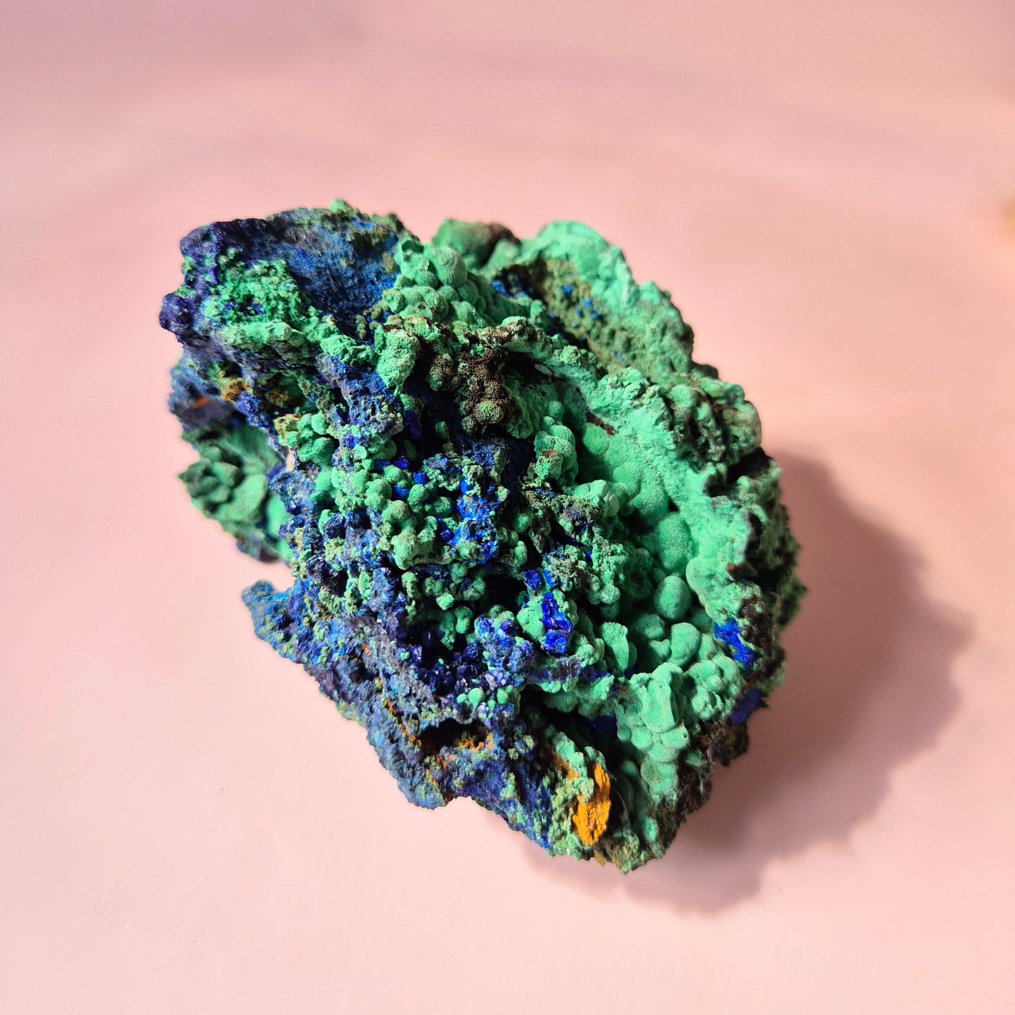 XL Druzy Zeldzame Azuriet-Malachiet Ruwe Schitterende Edelsteen #8 400gram – Sprankelende Natuurlijke Kracht