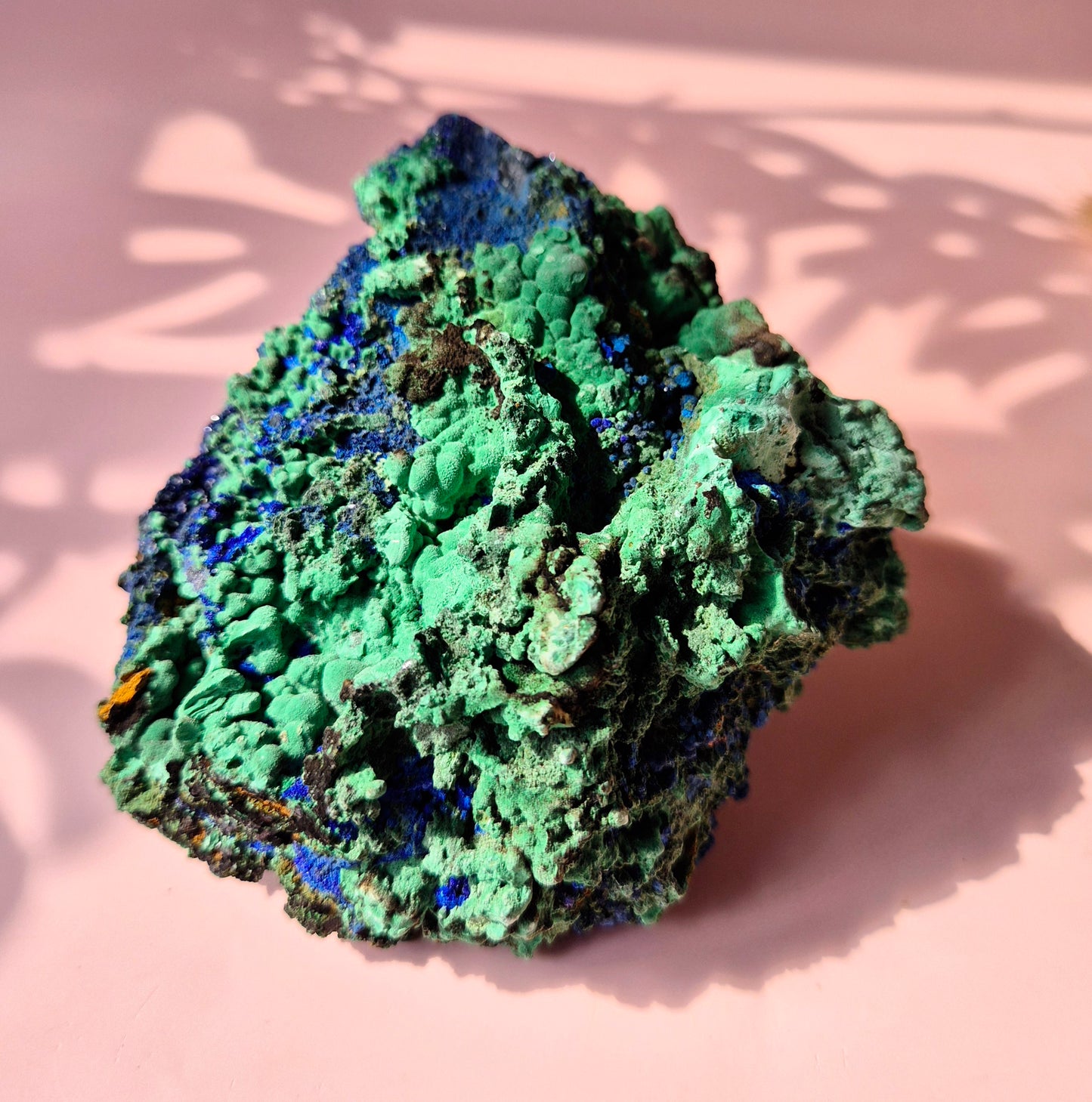 XL Druzy Zeldzame Azuriet-Malachiet Ruwe Schitterende Edelsteen #8 400gram – Sprankelende Natuurlijke Kracht