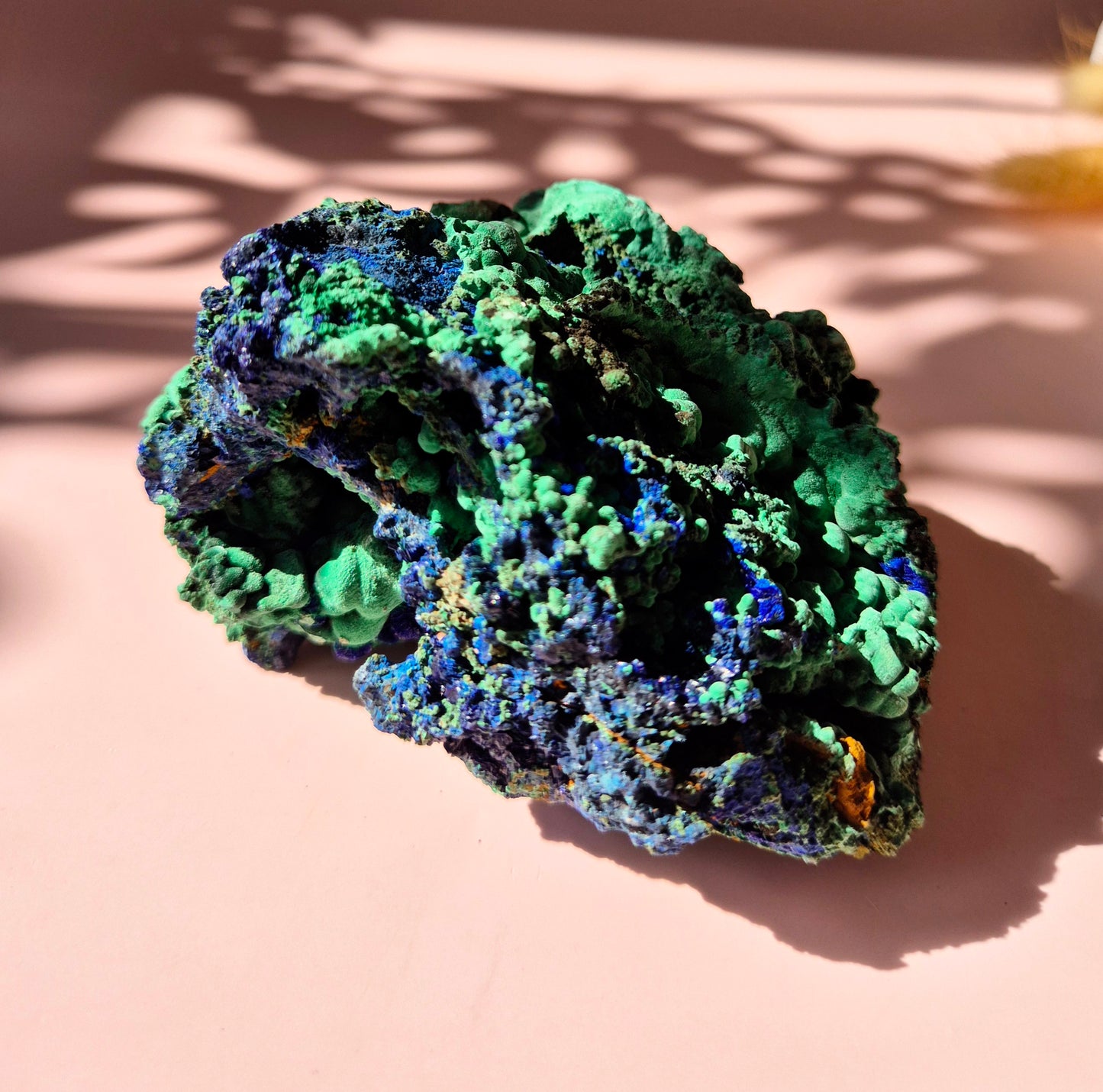 XL Druzy Zeldzame Azuriet-Malachiet Ruwe Schitterende Edelsteen #8 400gram – Sprankelende Natuurlijke Kracht