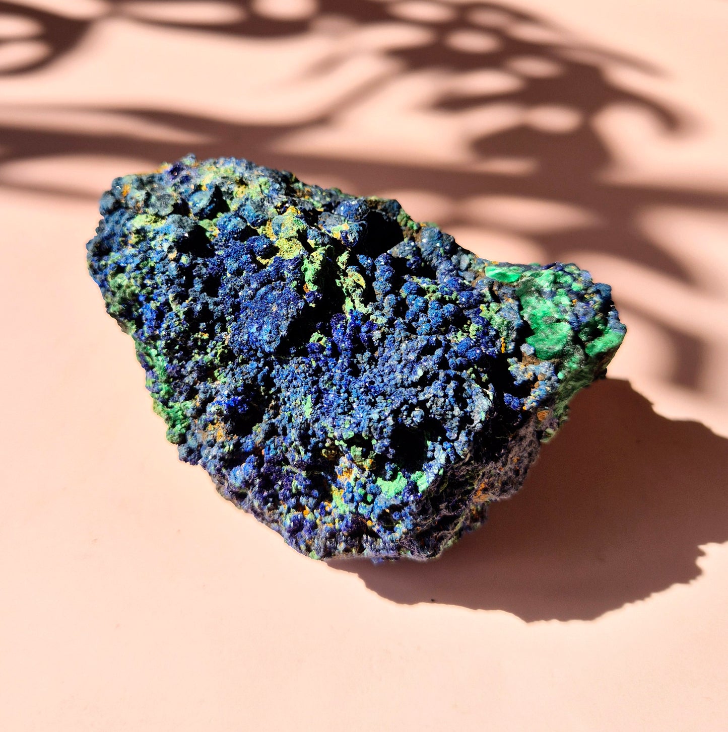 XL Druzy Zeldzame Azuriet-Malachiet Ruwe Schitterende Edelsteen #9 424gram – Sprankelende Natuurlijke Kracht