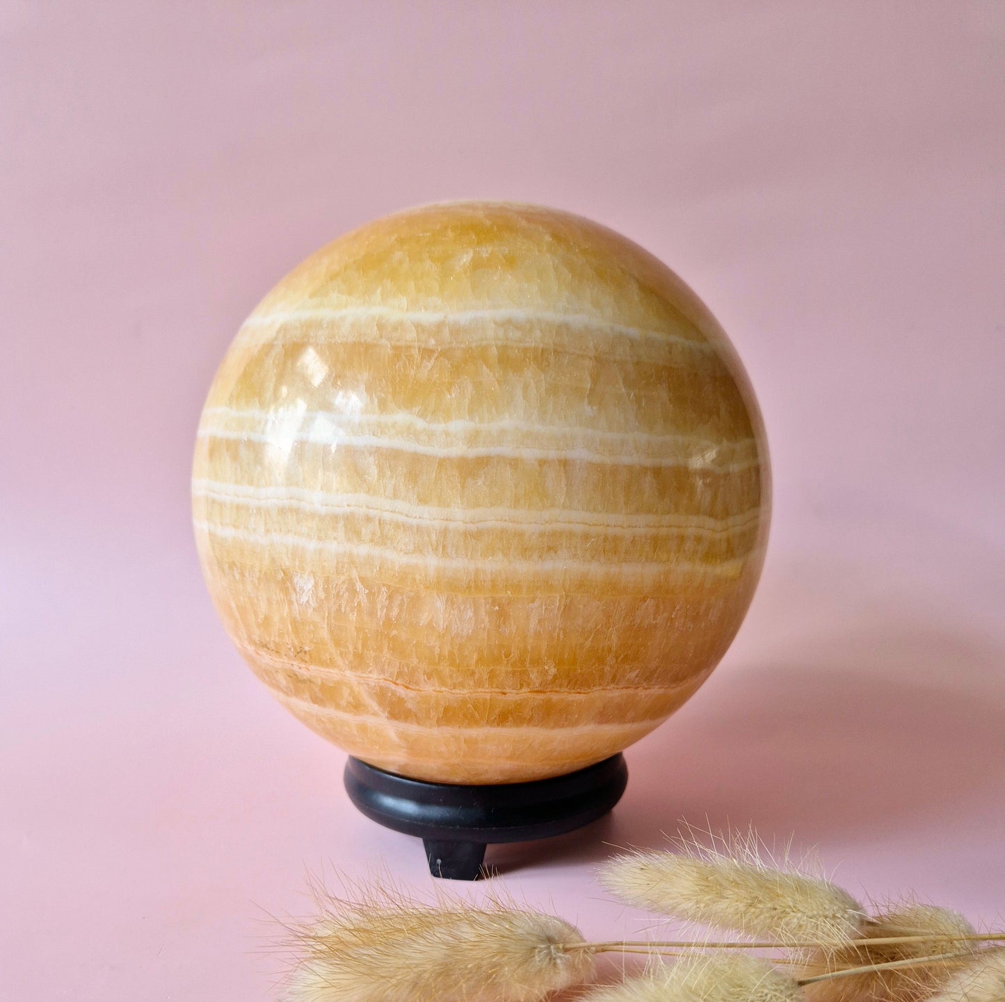 XXL Edelsteen Gele Calciet Kristallen Bol – 160mm – 5kg sphere