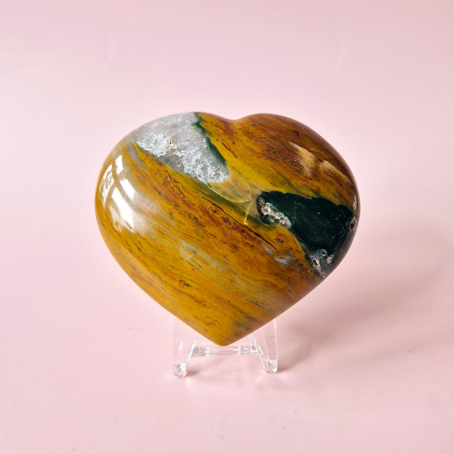 Edelsteen Dikke Ocean Jasper Hart #2 – 200 tot 300 gram | Uniek & Kleurrijk
