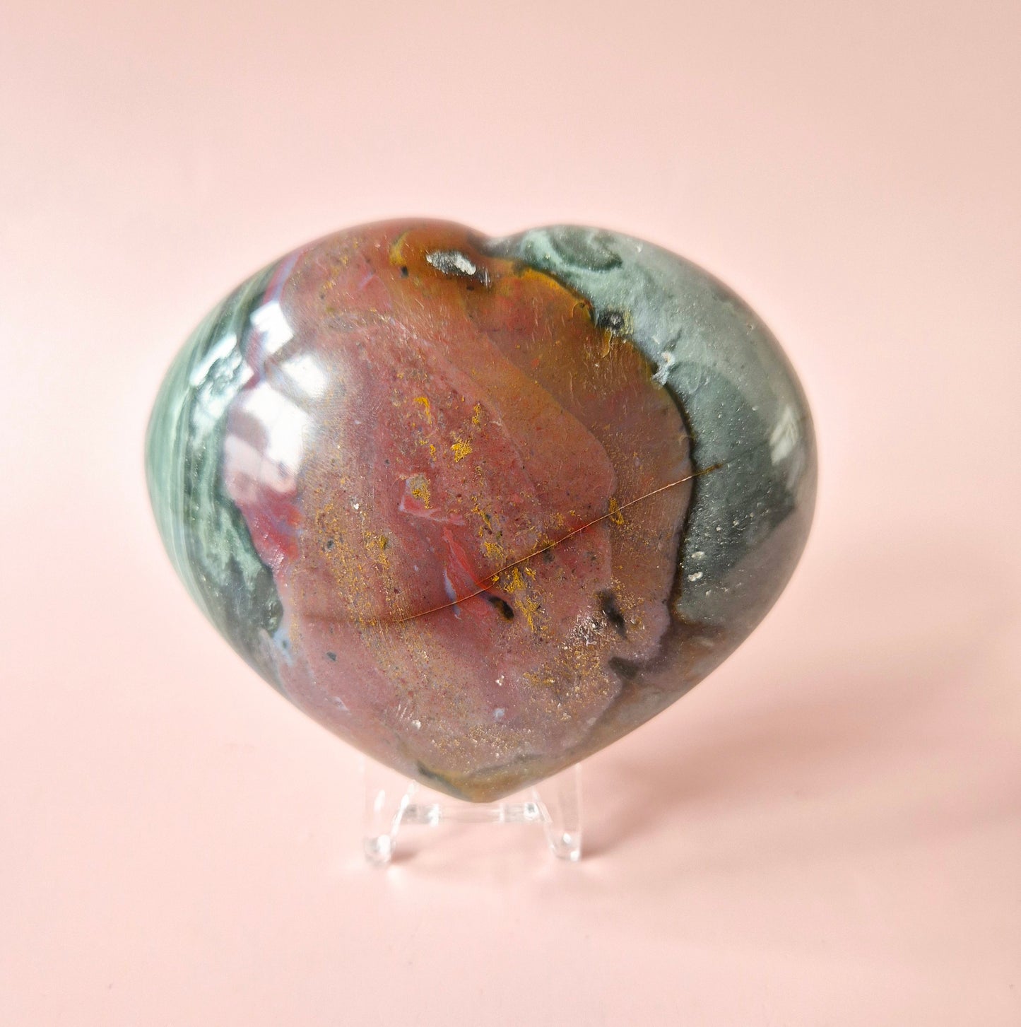 Edelsteen Dikke Ocean Jasper Hart #6 – 200 tot 300 gram | Uniek & Kleurrijk