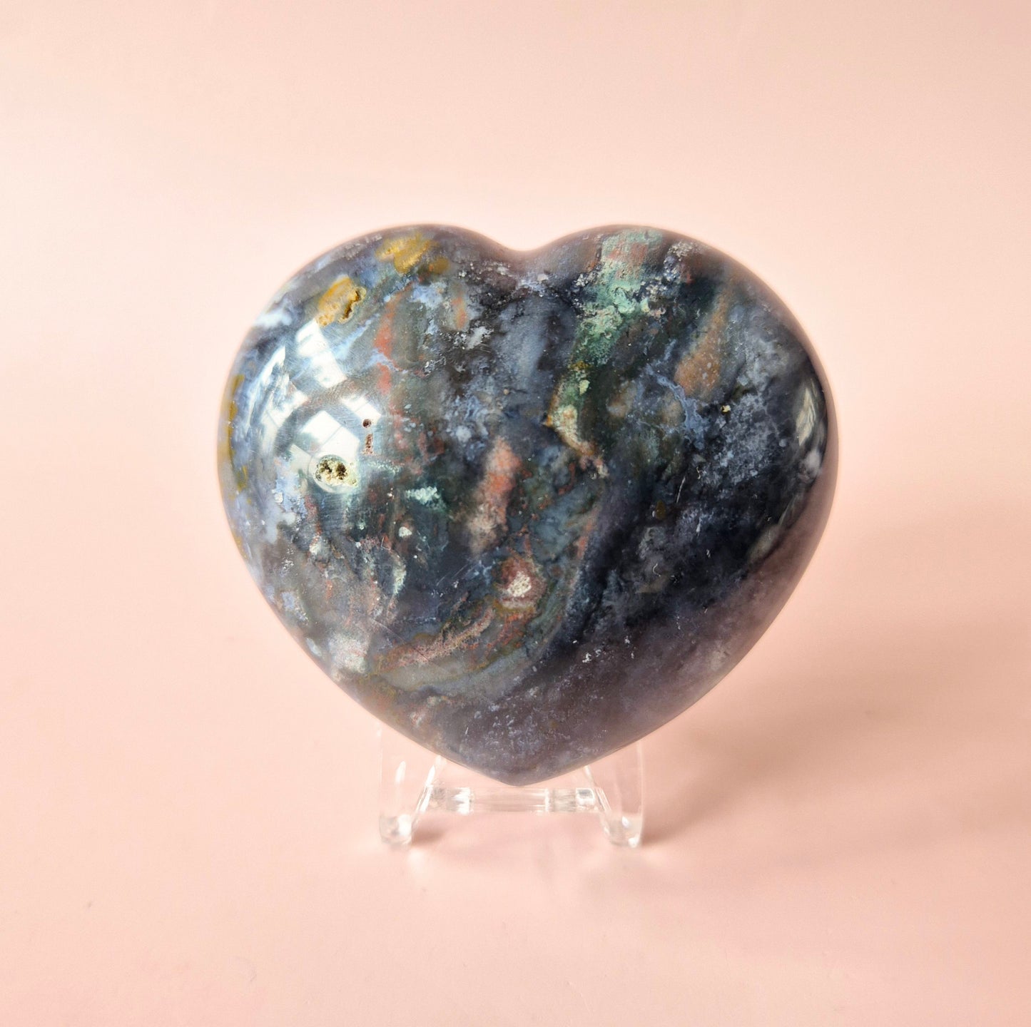 Edelsteen Dikke Ocean Jasper Hart #9 – 200 tot 300 gram | Uniek & Kleurrijk