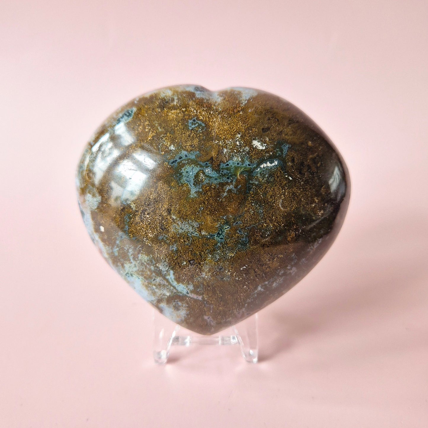 Gemstone Ocean Jasper Palmstone (6-8 cm) – Balance & Positive Energy Handstone worrystone worrystone