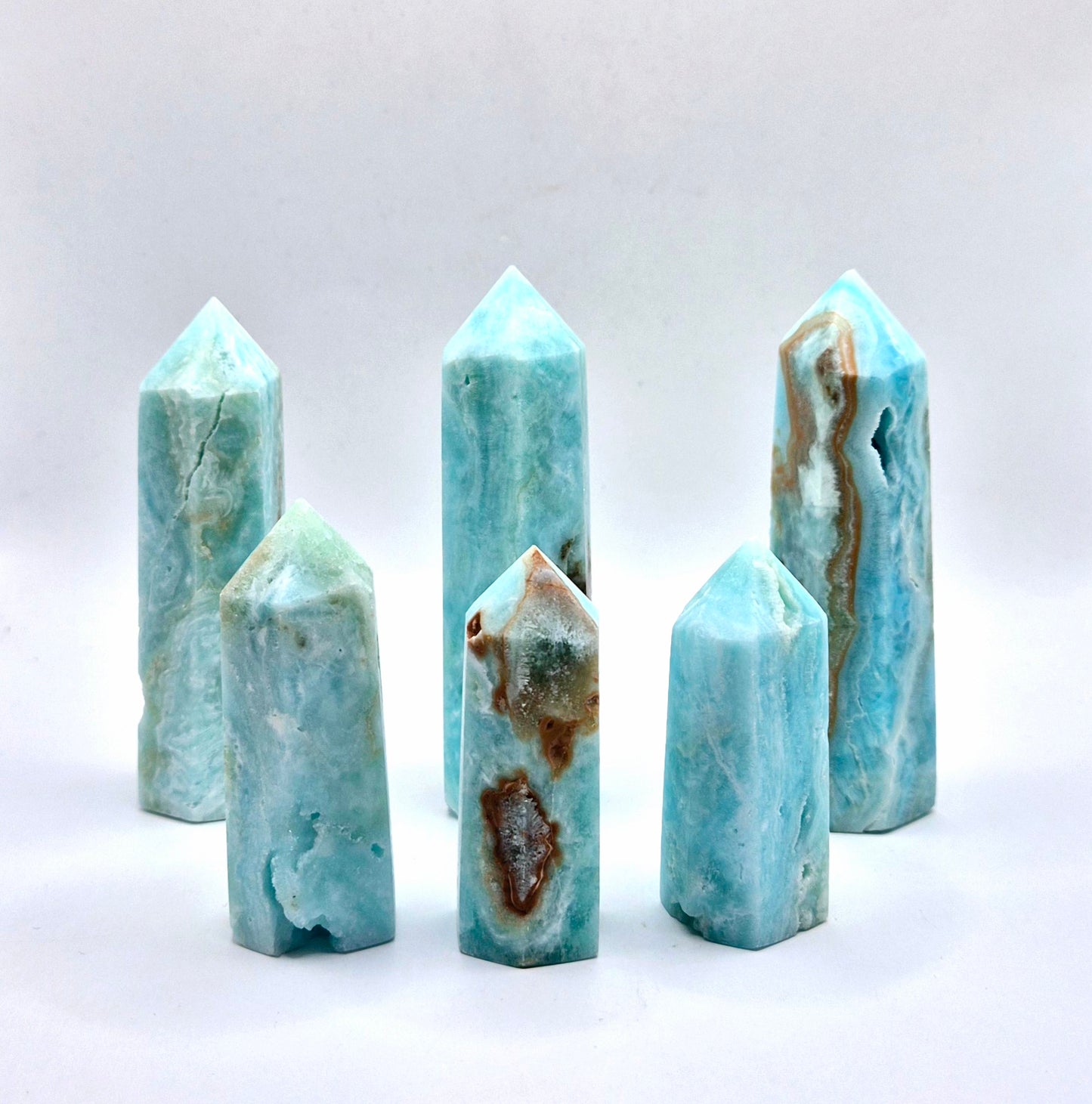 Edelsteen Hemimorphite Obelisk Toren - (M) 7-9cm (hemimorfiet)