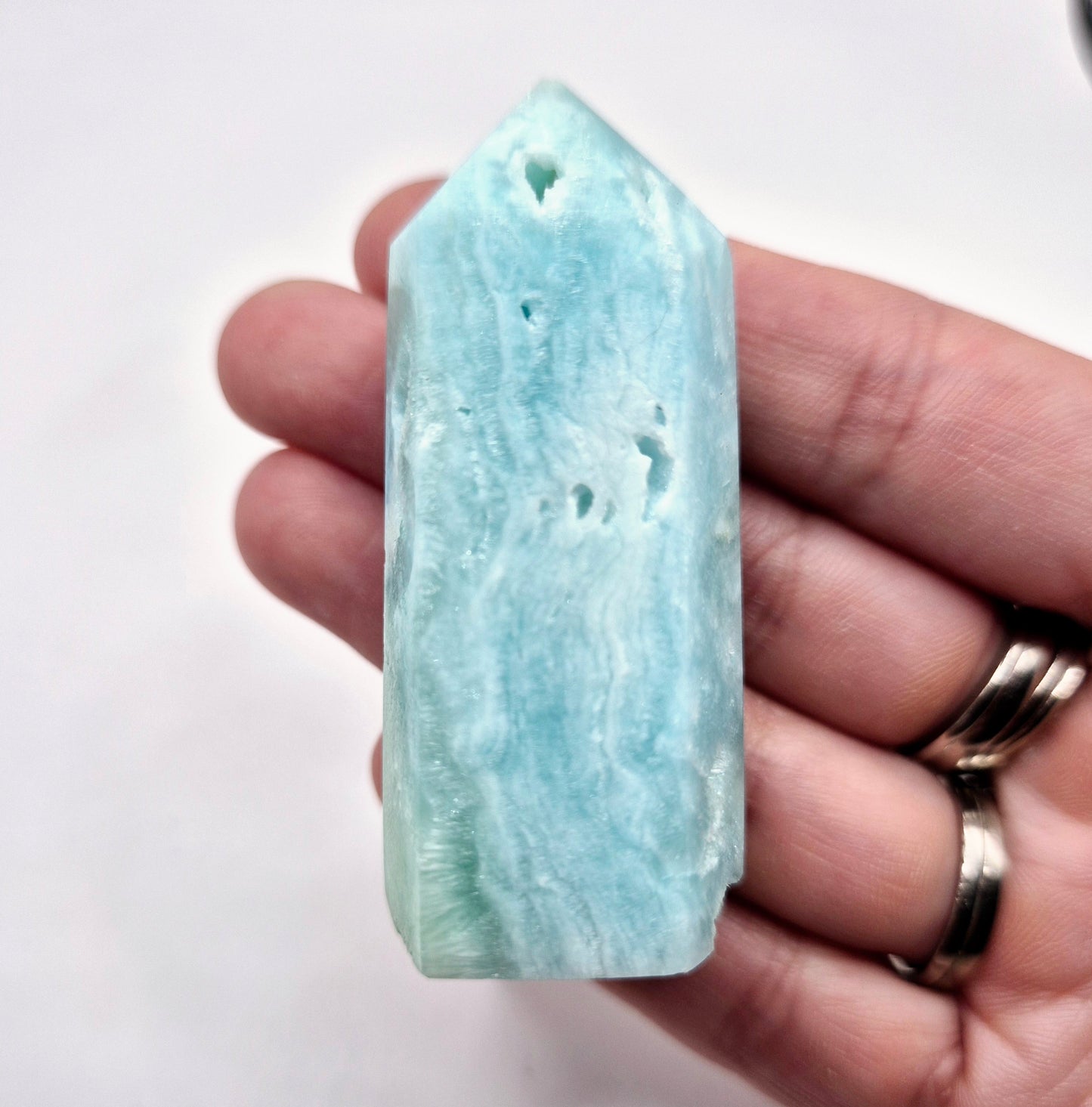 Edelsteen Hemimorphite Obelisk Toren - (S) 5-7cm (hemimorfiet)
