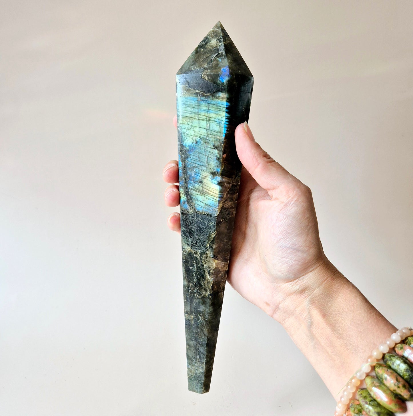 Yellow Calcite Scepter on Stand 10cm