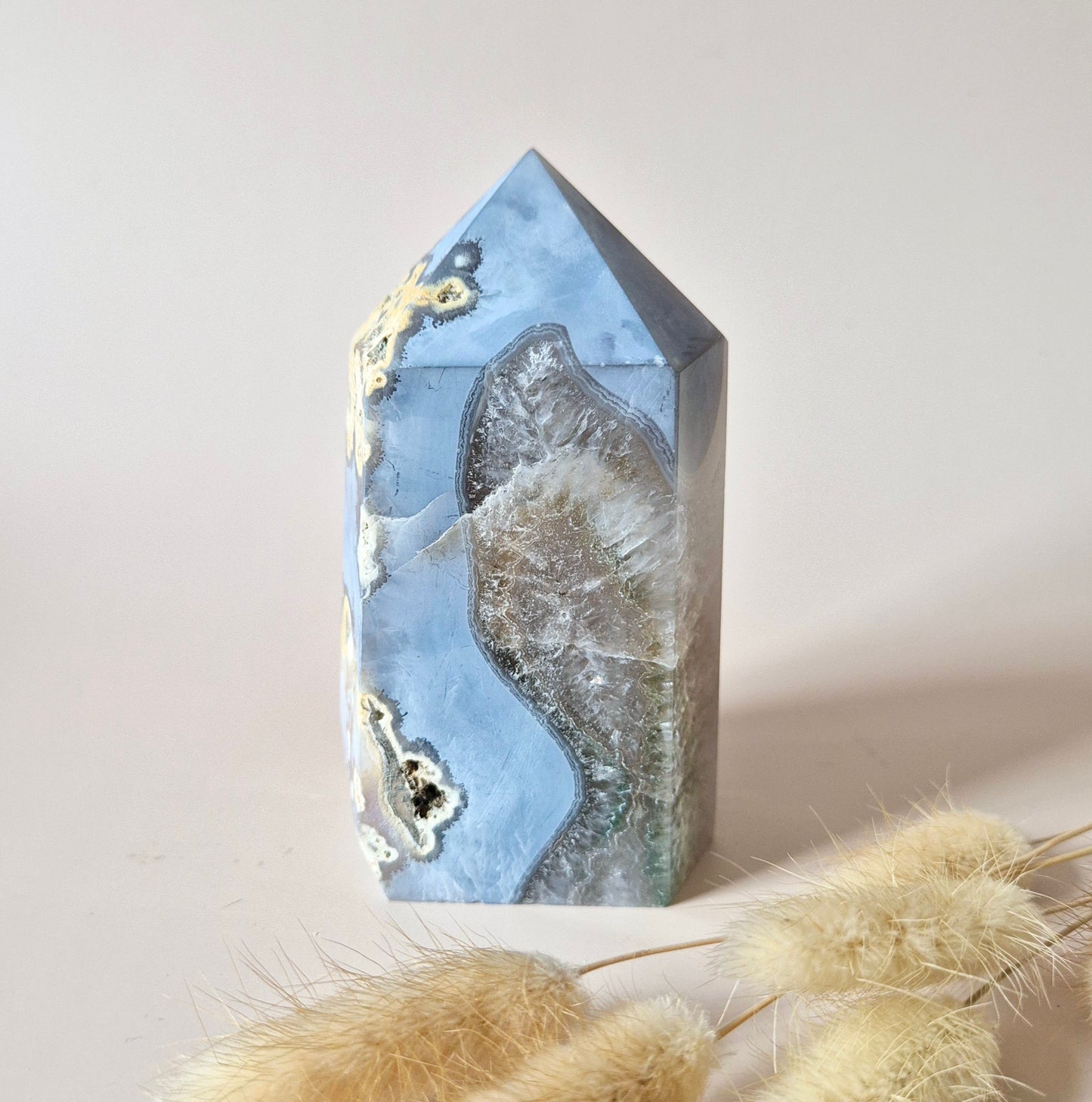 Flashy Labradorite Gemstone Tower - 8-10 cm High