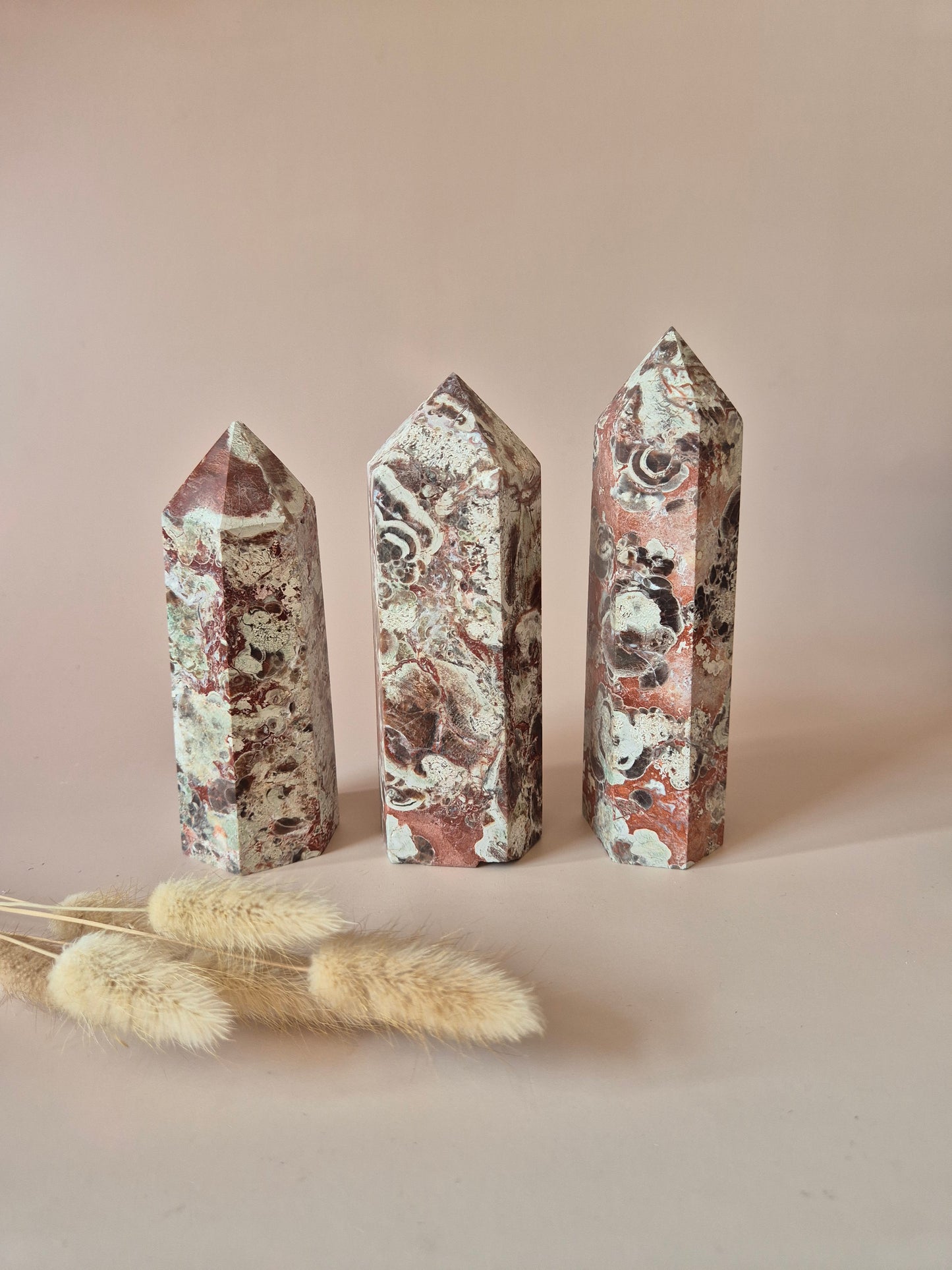 XL Edelsteen Money Agate Toren – Edelsteen van Overvloed, Groei & Stabiliteit 300-800gr