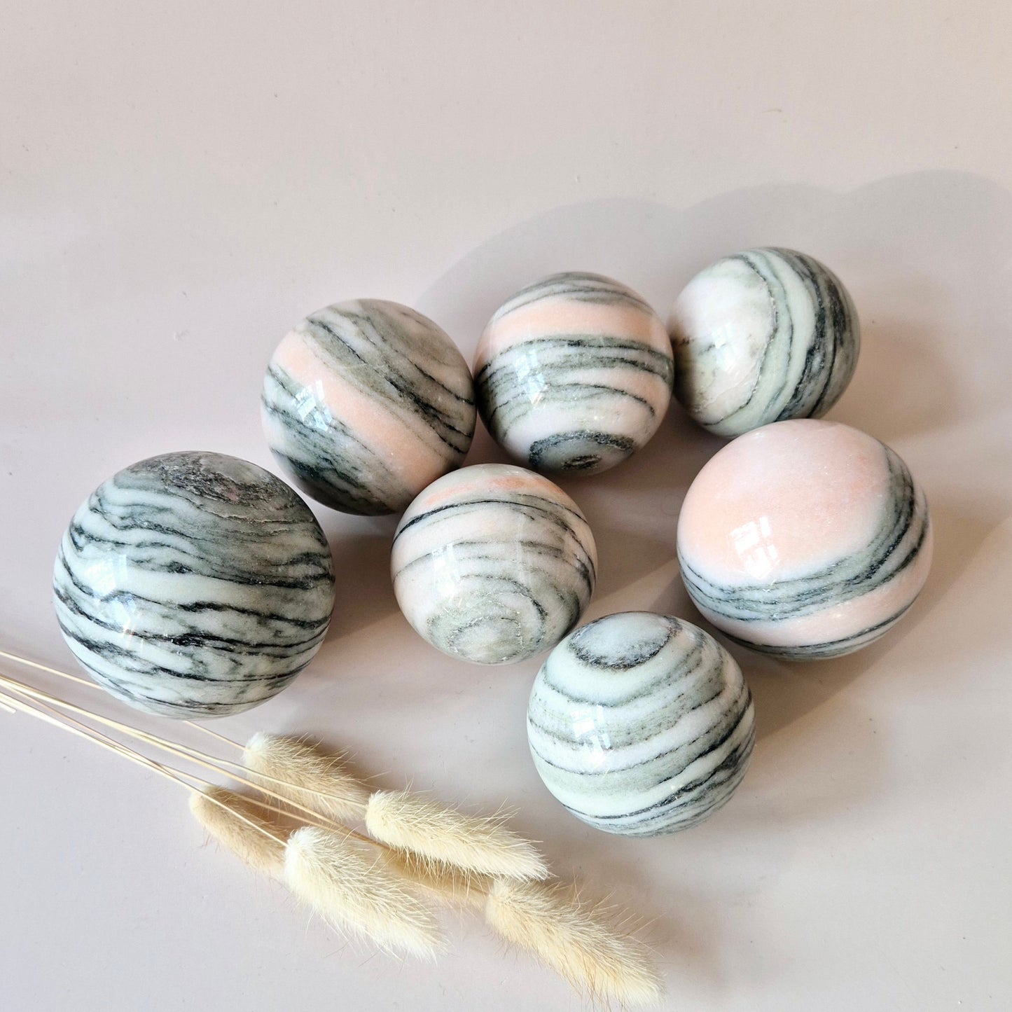 Kristall-Edelstein Chrysokoll-Kugel Nr. 5 – 65 mm – Beruhigend & Erdig