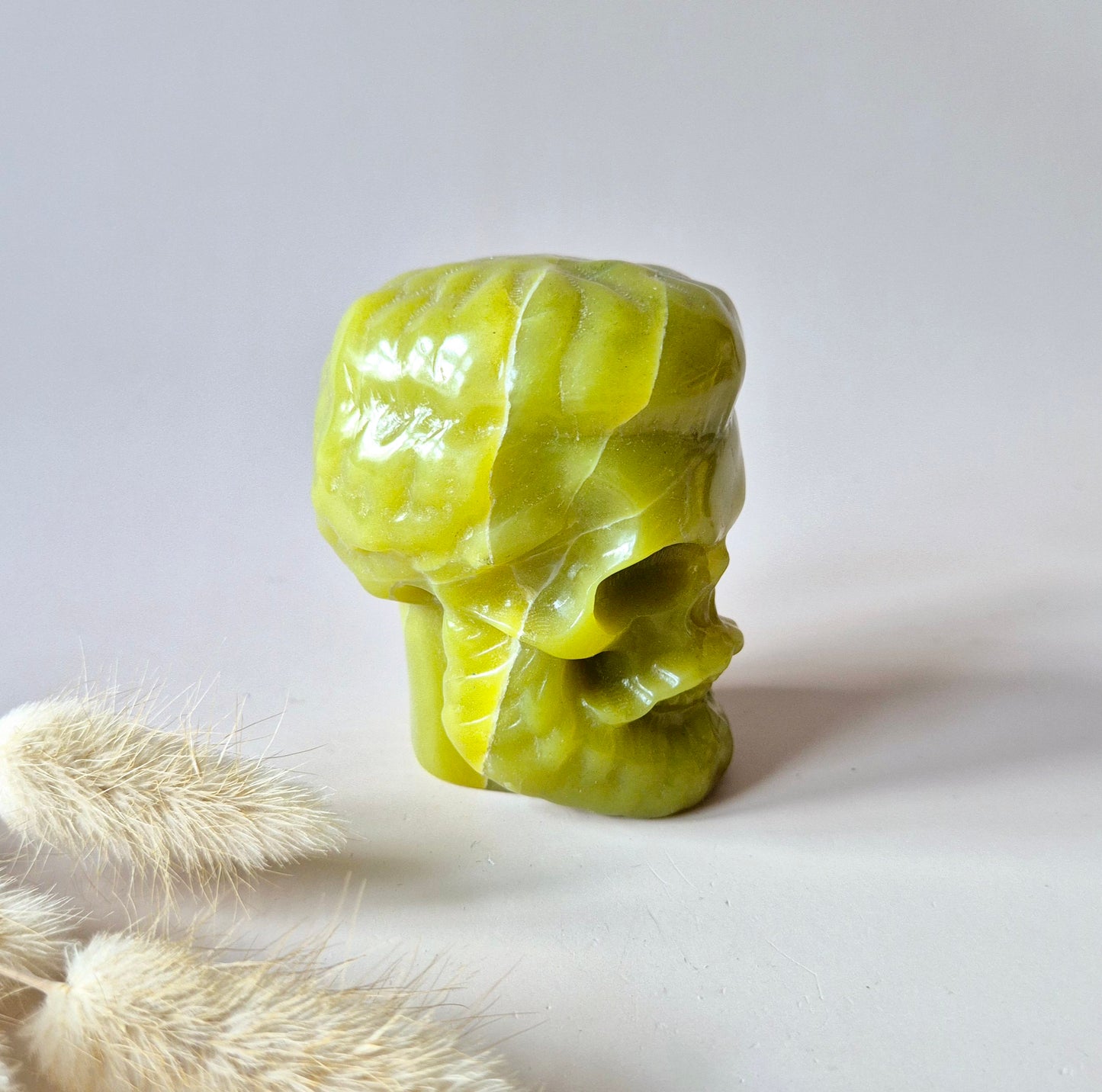 Edelsteen Carving van Serpentijn 200-300gr – Unieke decoratie met spirituele kracht