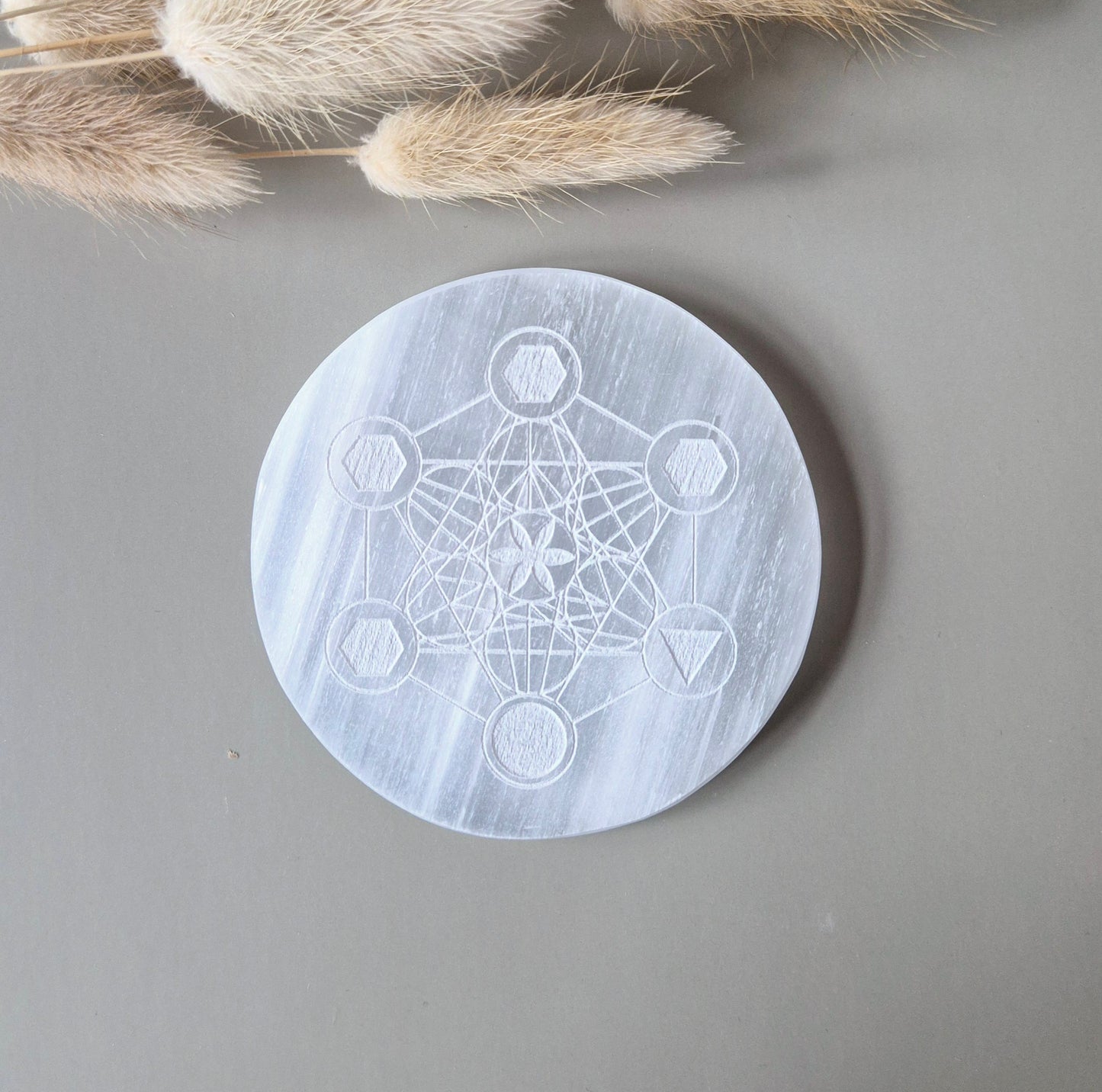 Selenit-Massagestab – 15 cm – Reinigung & spiritueller Schutz