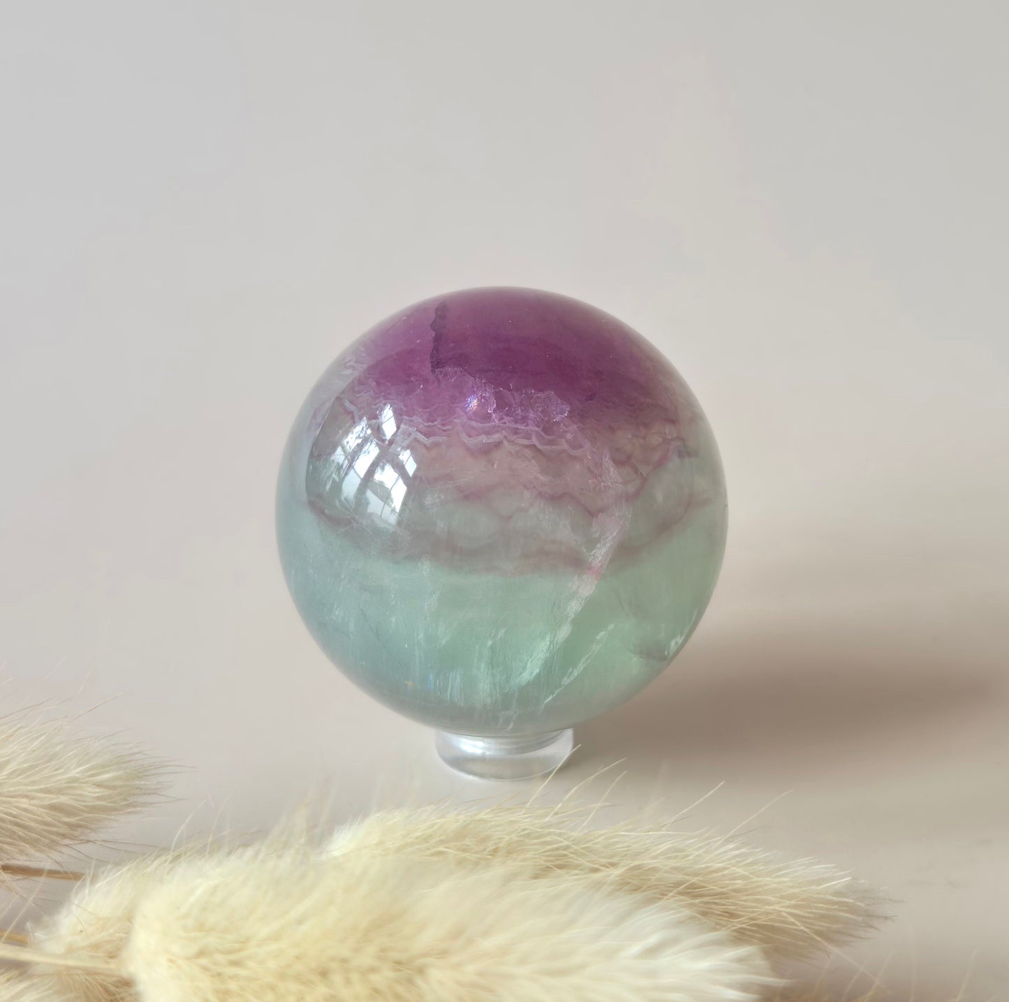 Crystal Gemstone Ball Moss Agate Druzy sphere 85mm - #1 834g