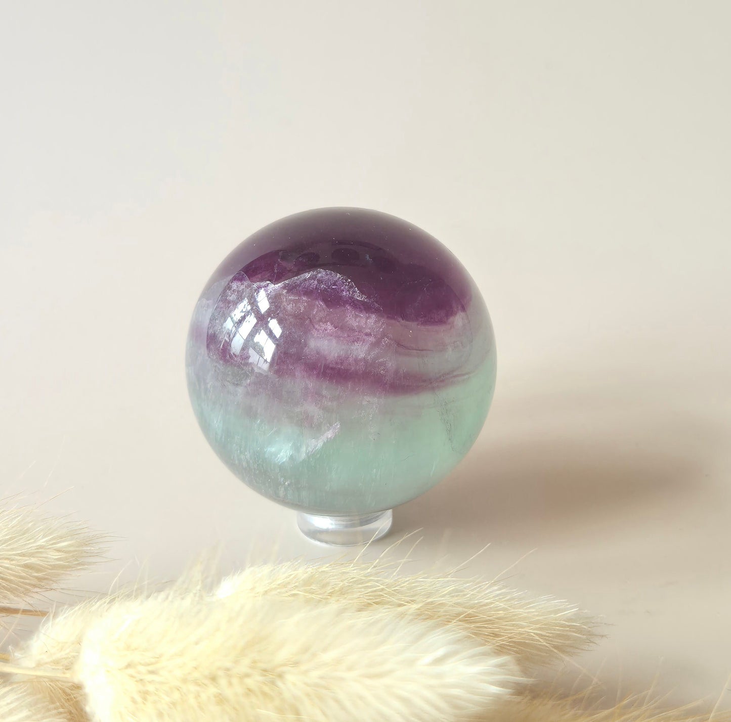 Crystal Gemstone Ball Moss Agate Druzy sphere 85mm - #1 834g