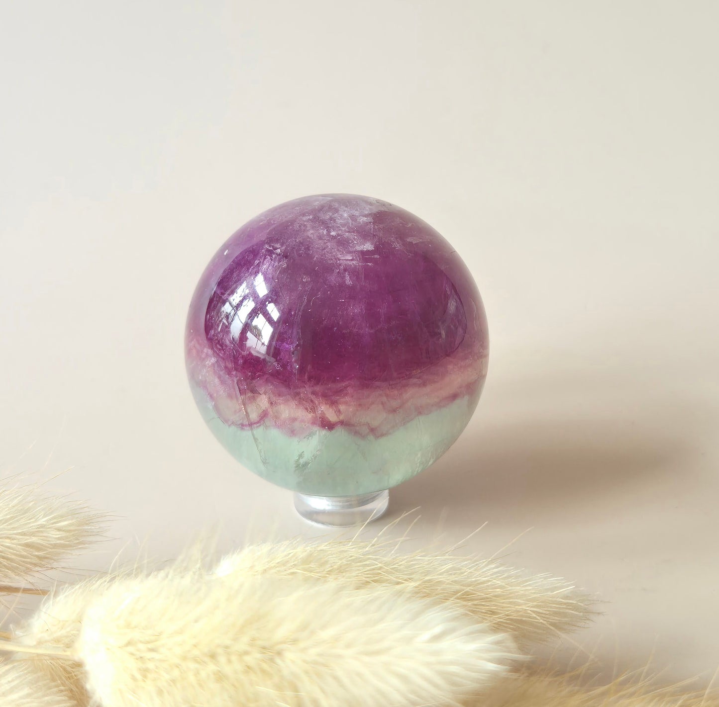 Crystal Gemstone Ball Moss Agate Druzy sphere 85mm - #1 834g