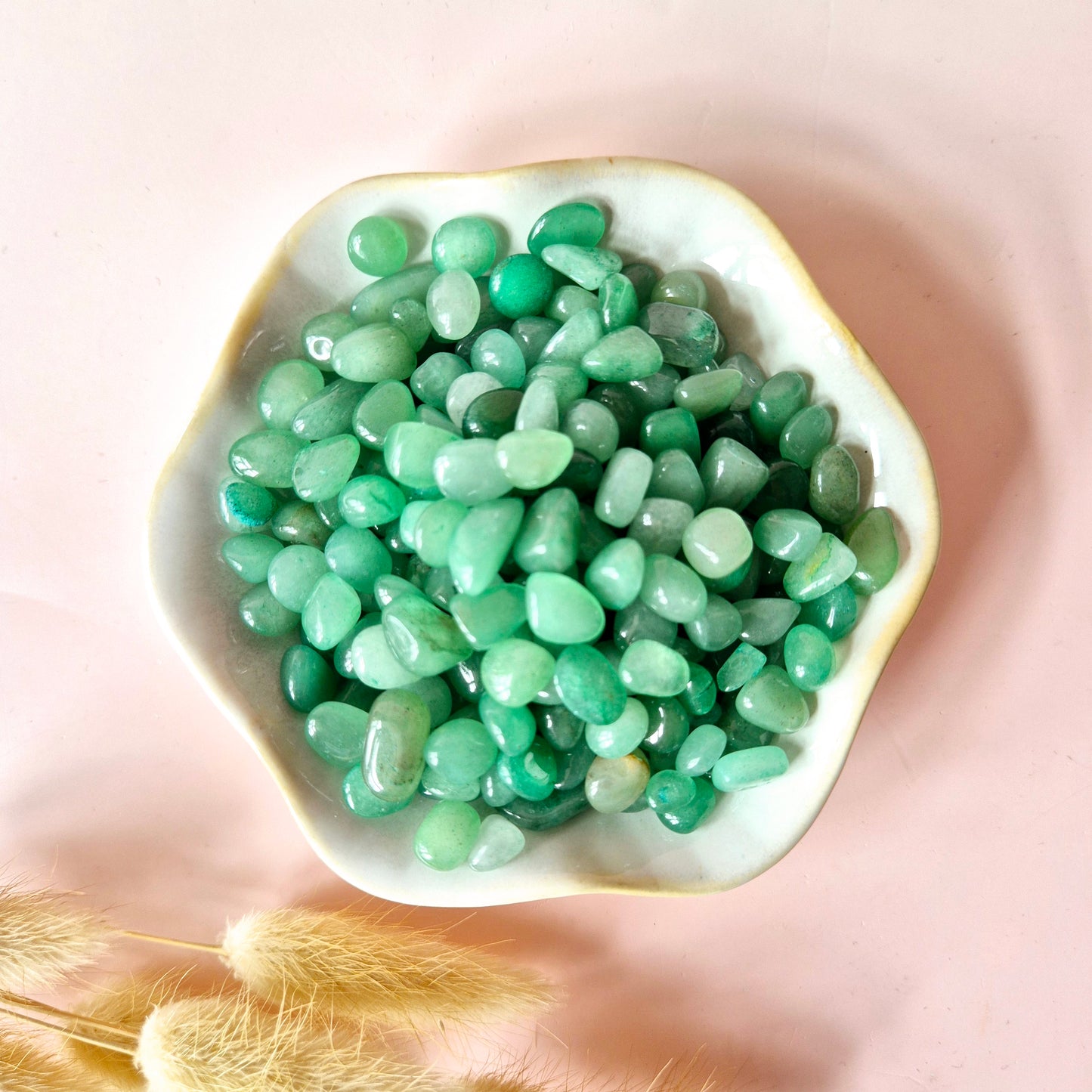 Gemstone Rose Quartz Chips Tumbled Stones 0.5-1.5cm (100 grams)
