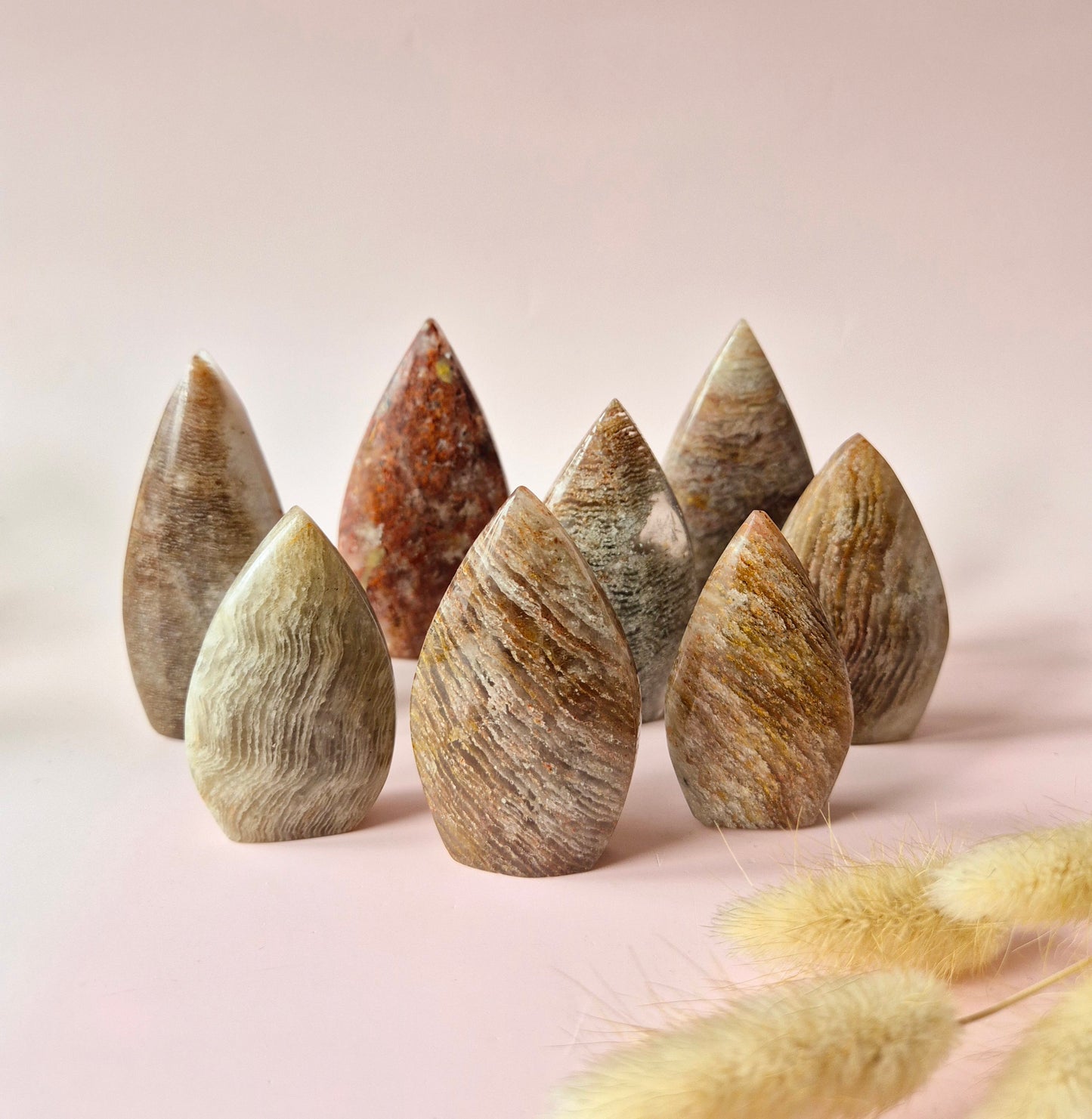 Edelsteen 1000 Layer Quartz Flame / Sculptuur – 50–100 gram | Lodolite (Scenic) Quartz
