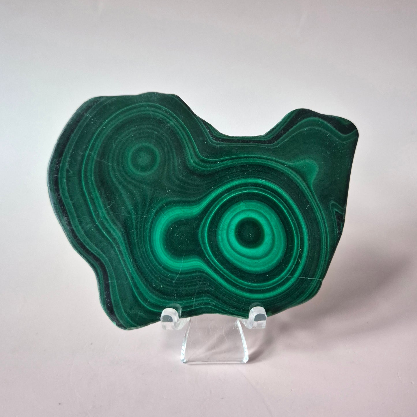 Gemstone Chrysocolla/Malachite Slab 600 g (14 x 13 cm) – Statement Piece with Spiritual Depth