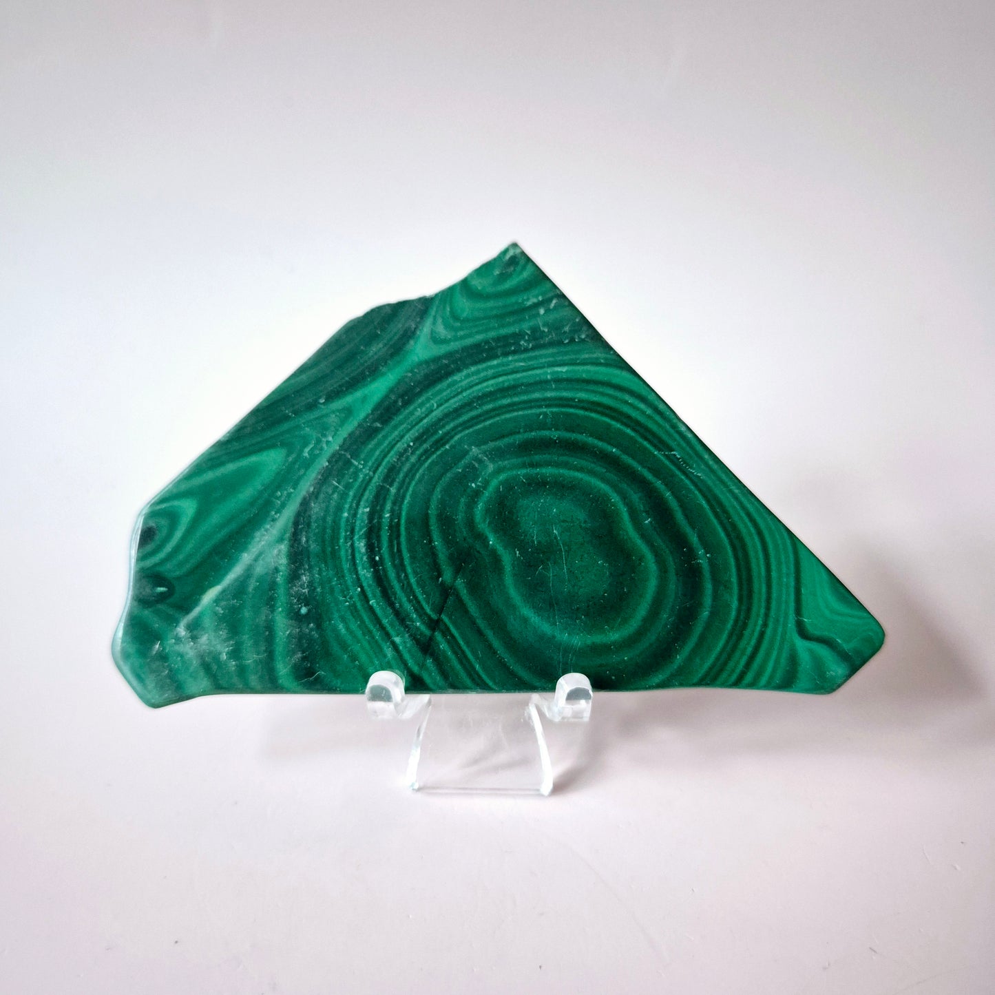 Gemstone Chrysocolla/Malachite Slab 600 g (14 x 13 cm) – Statement Piece with Spiritual Depth