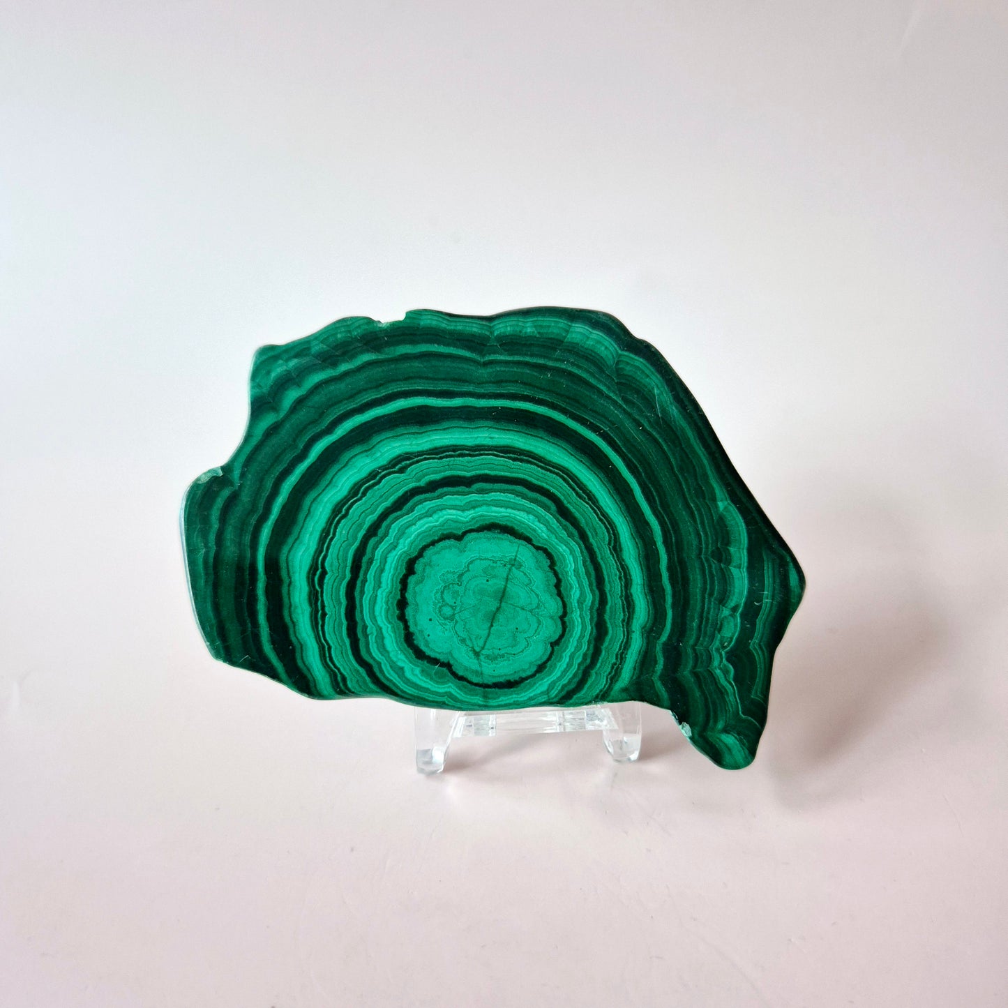 Gemstone Chrysocolla/Malachite Slab 600 g (14 x 13 cm) – Statement Piece with Spiritual Depth