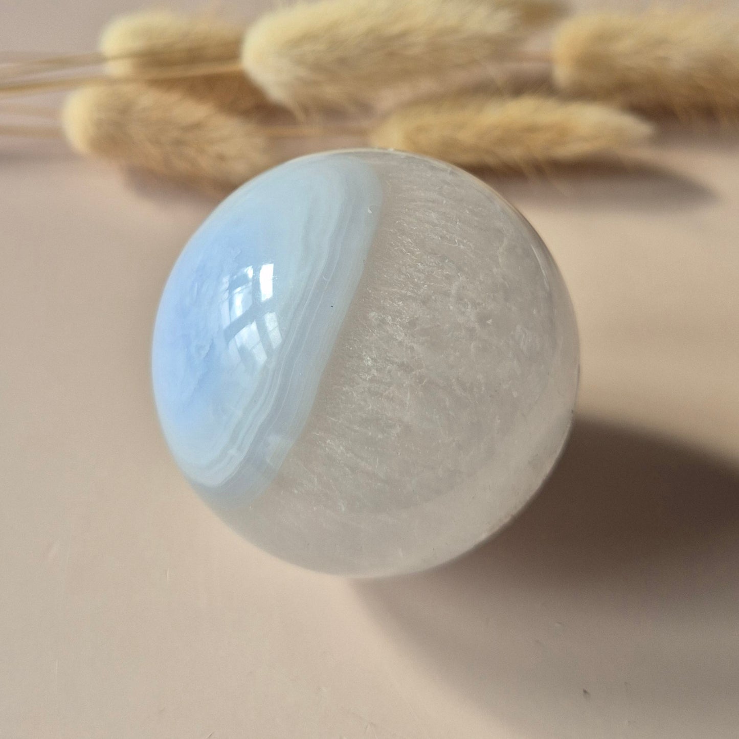 Crystal Gemstone Ball Moss Agate Druzy sphere 85mm - #1 834g