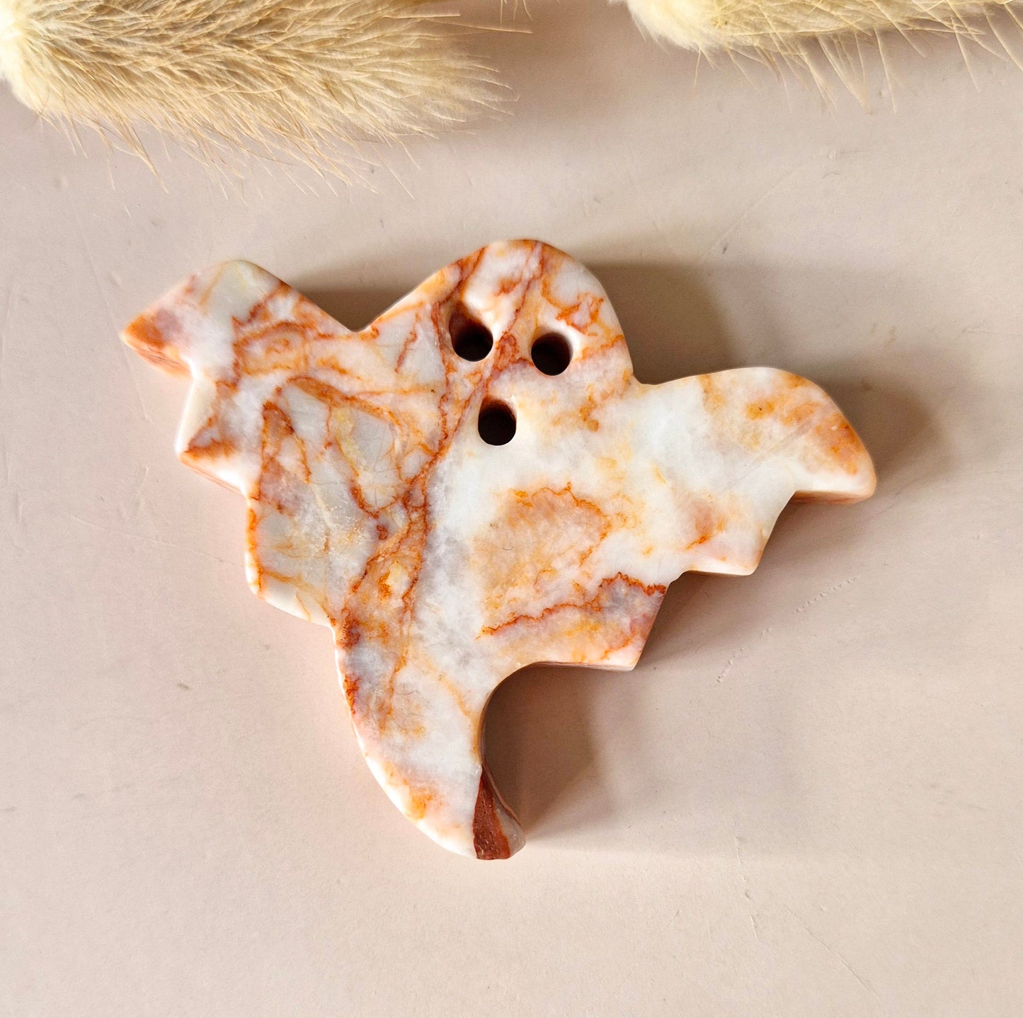 Gemstone Female Body Bust (8 cm) - Rose Quartz