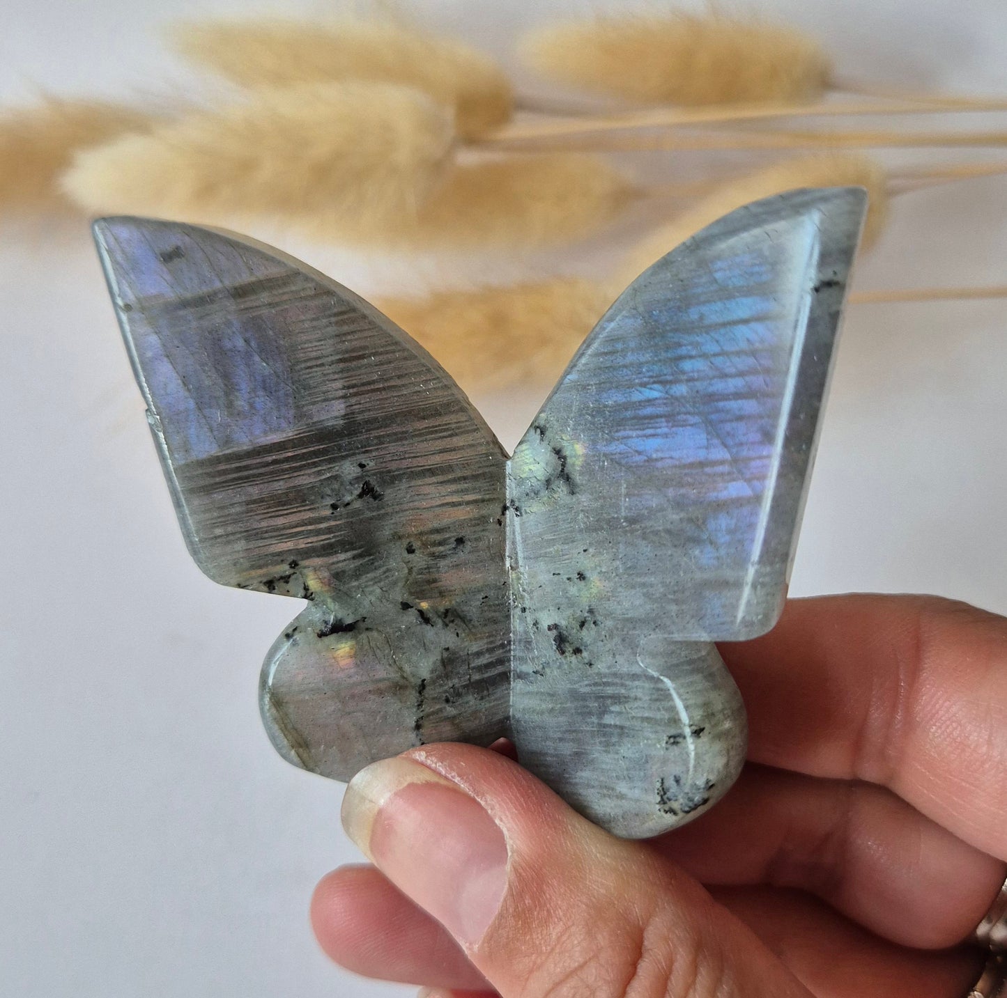 Edelsteen Vlinder 6x5 cm – Labradoriet