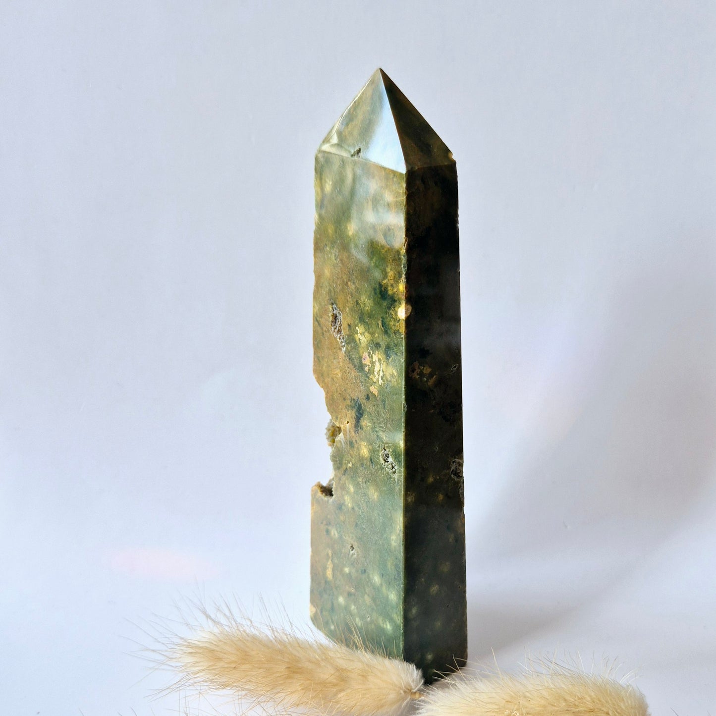 Edelsteen Druzy Ocean Jasper toren #2 - 246g