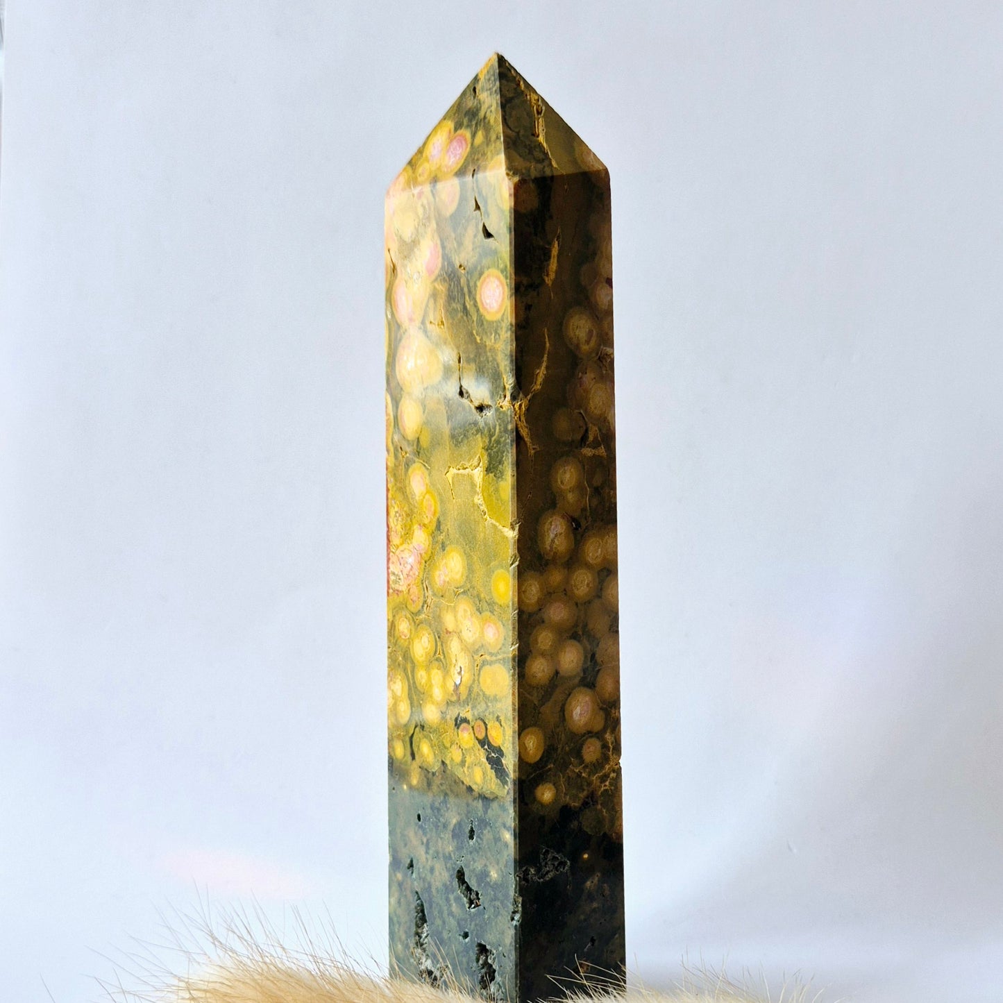 Edelsteen Druzy Ocean Jasper toren #3 - 325g