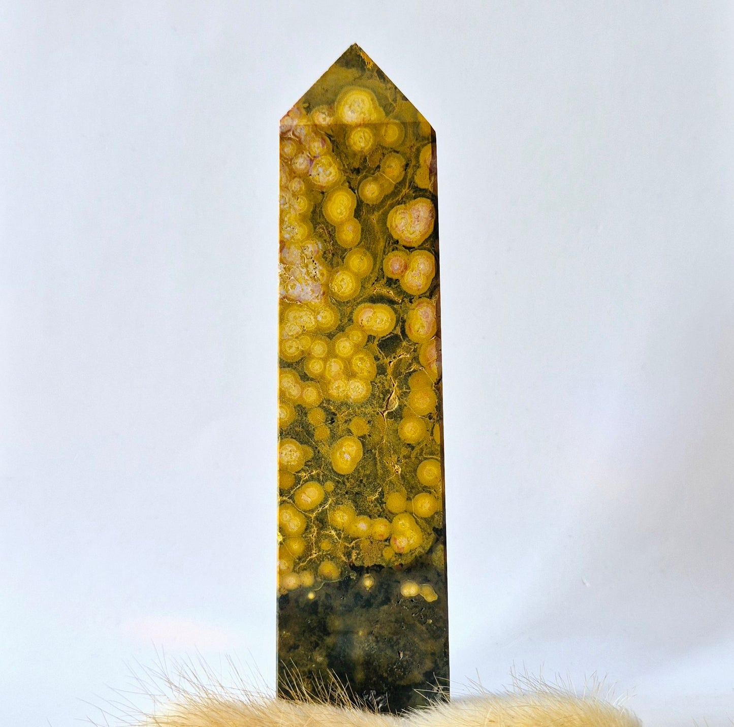 Edelsteen Druzy Ocean Jasper toren #3 - 325g