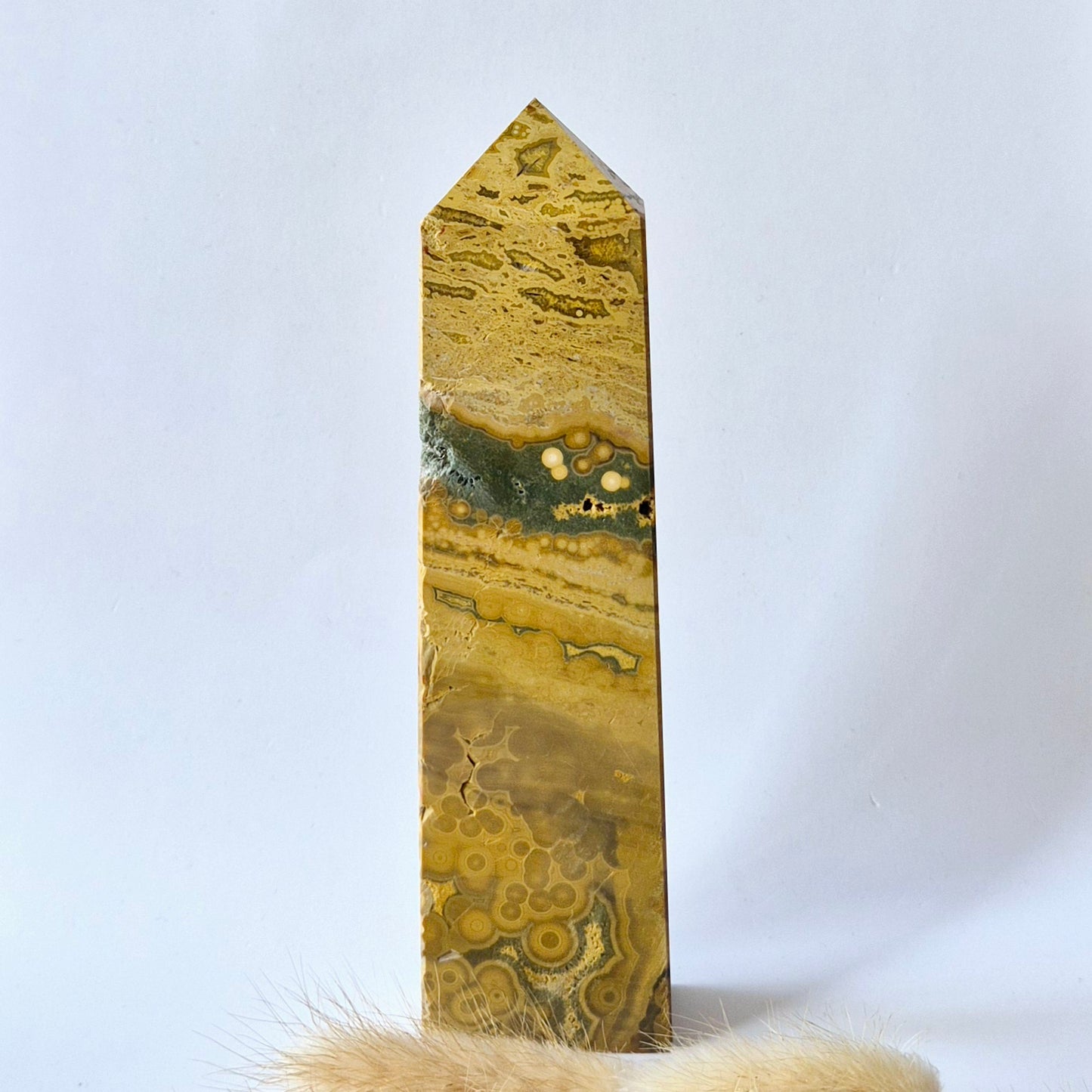 Edelsteen Druzy Ocean Jasper toren #7 - 305g