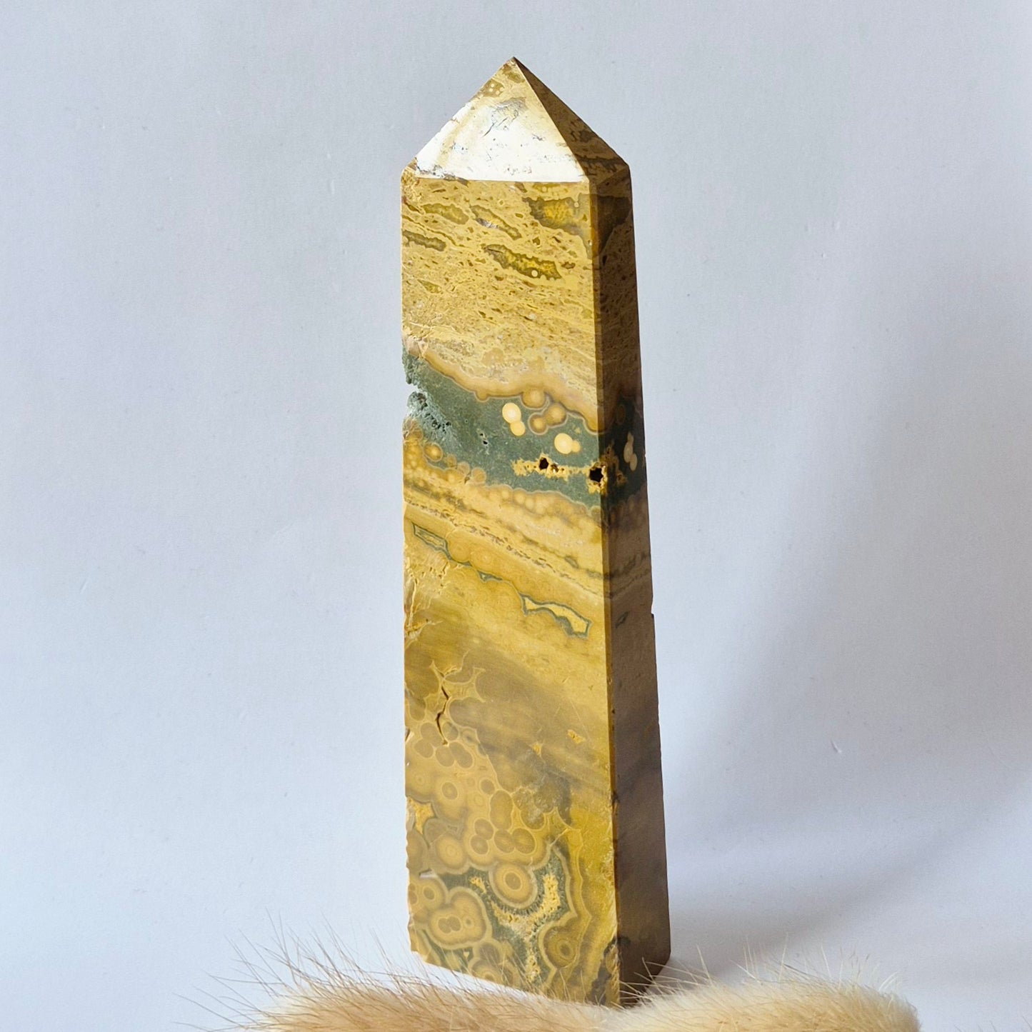 Edelsteen Druzy Ocean Jasper toren #7 - 305g