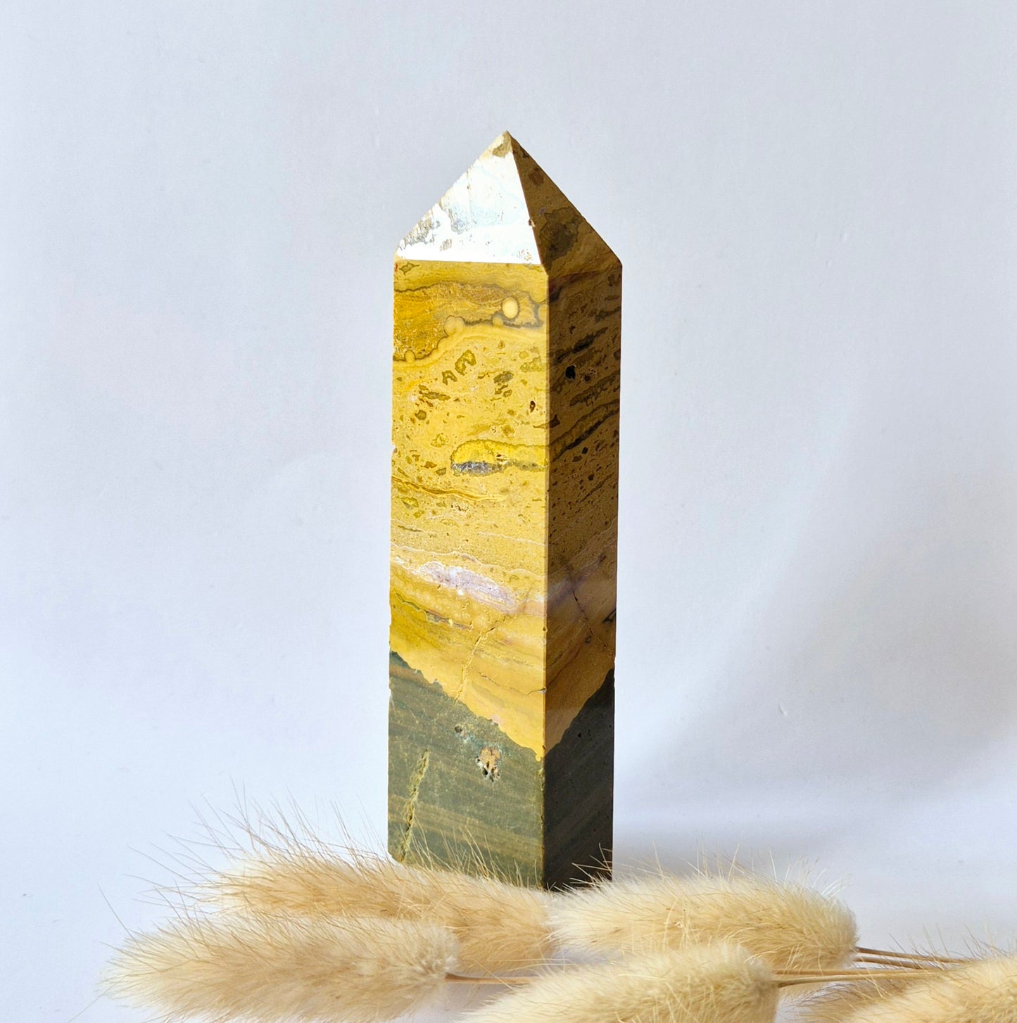 Edelsteen Druzy Ocean Jasper toren #8 - 250g