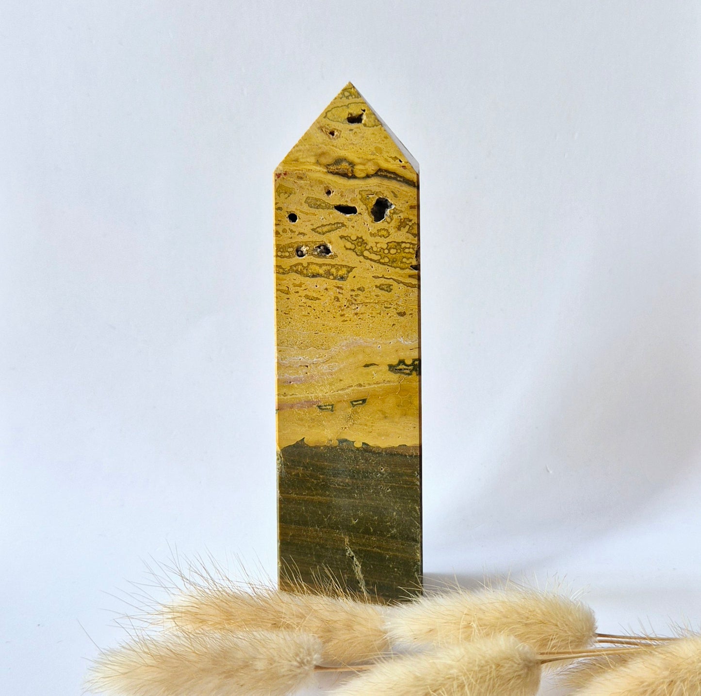 Edelsteen Druzy Ocean Jasper toren #8 - 250g