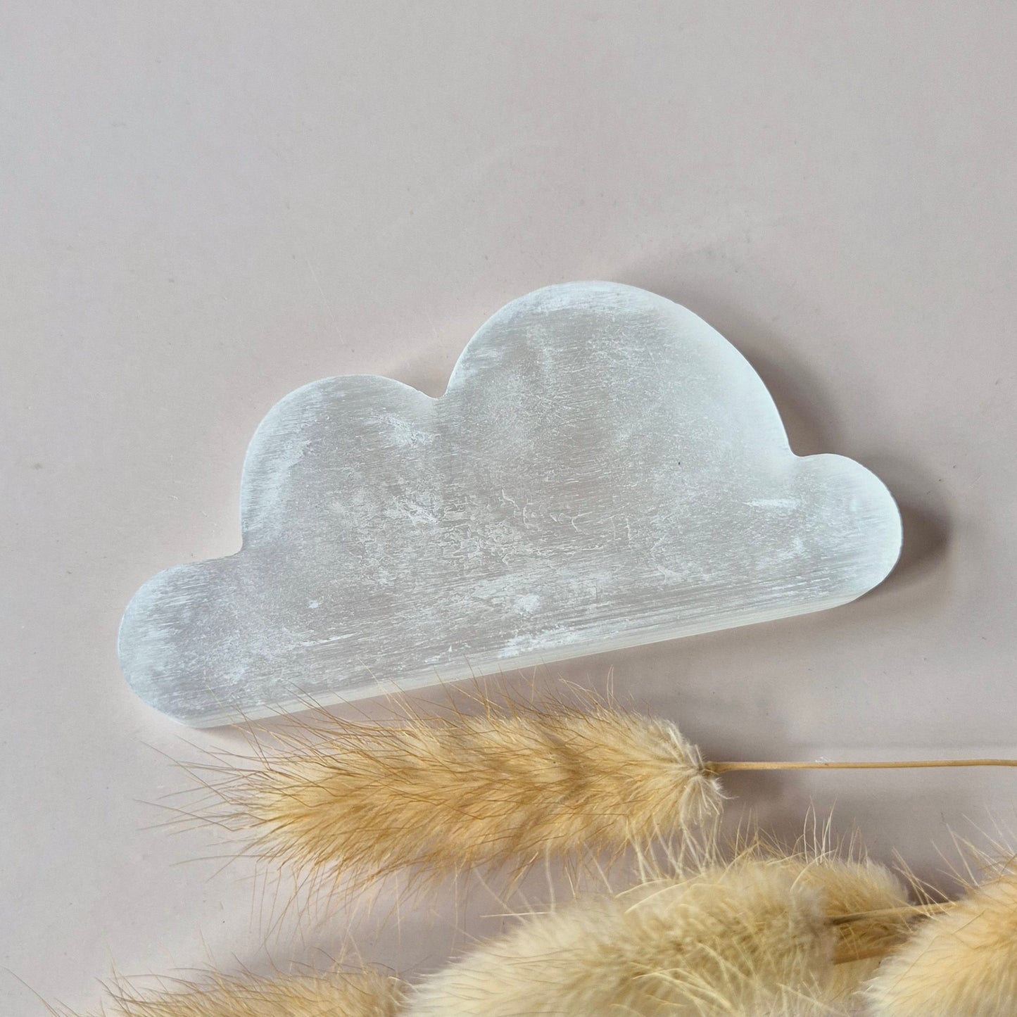 Seleniet Oplaadschaaltje in Wolkvorm – ca. 10 cm | Zuivering & Rust