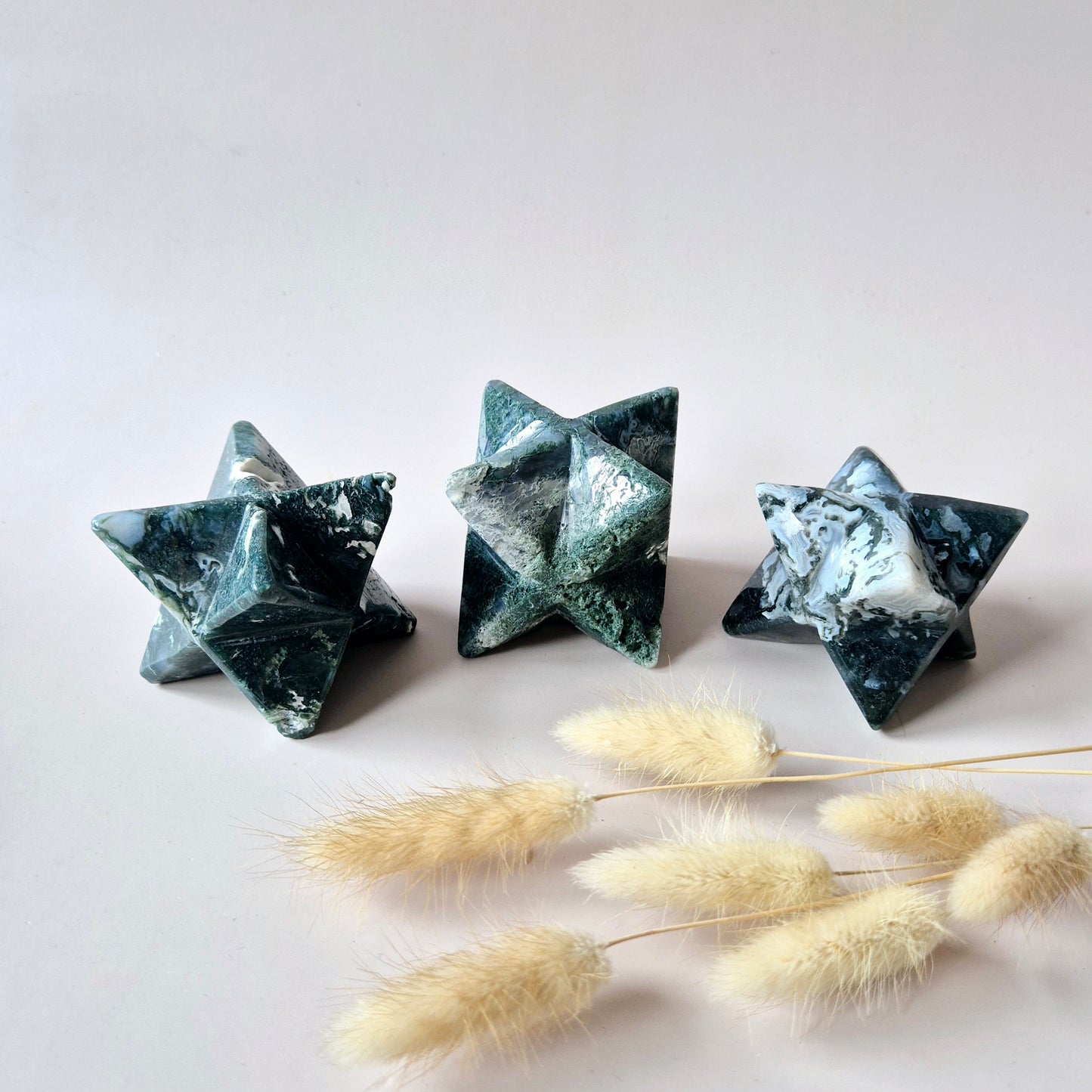 Kristall-Edelstein XXL Afrikanischer Blutstein Merkaba – 7 cm – Kraft & Schutz
