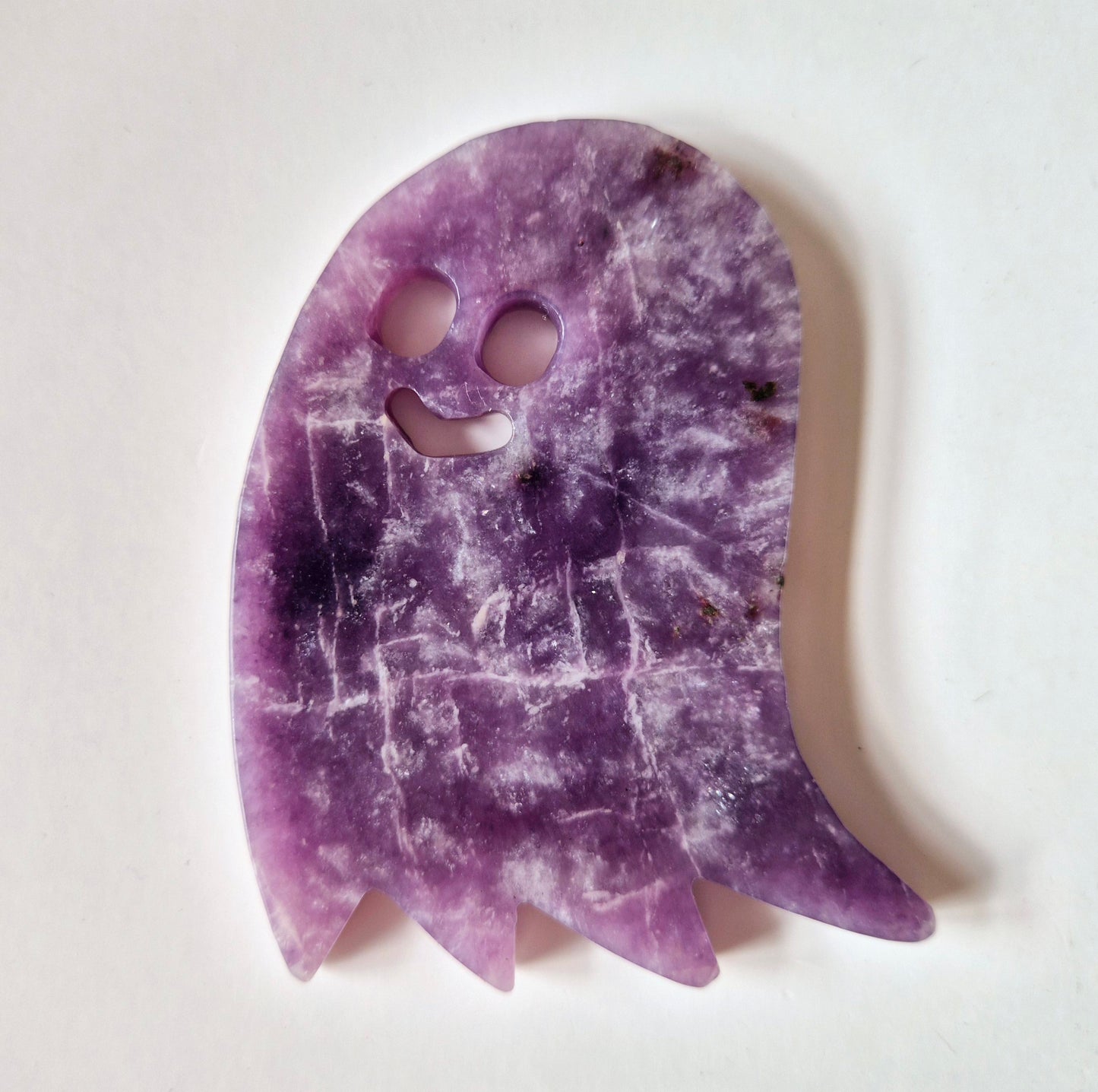 Lepidoliet Spookje Edelsteen (ca. 7 cm) – Halloween Crystal Magic