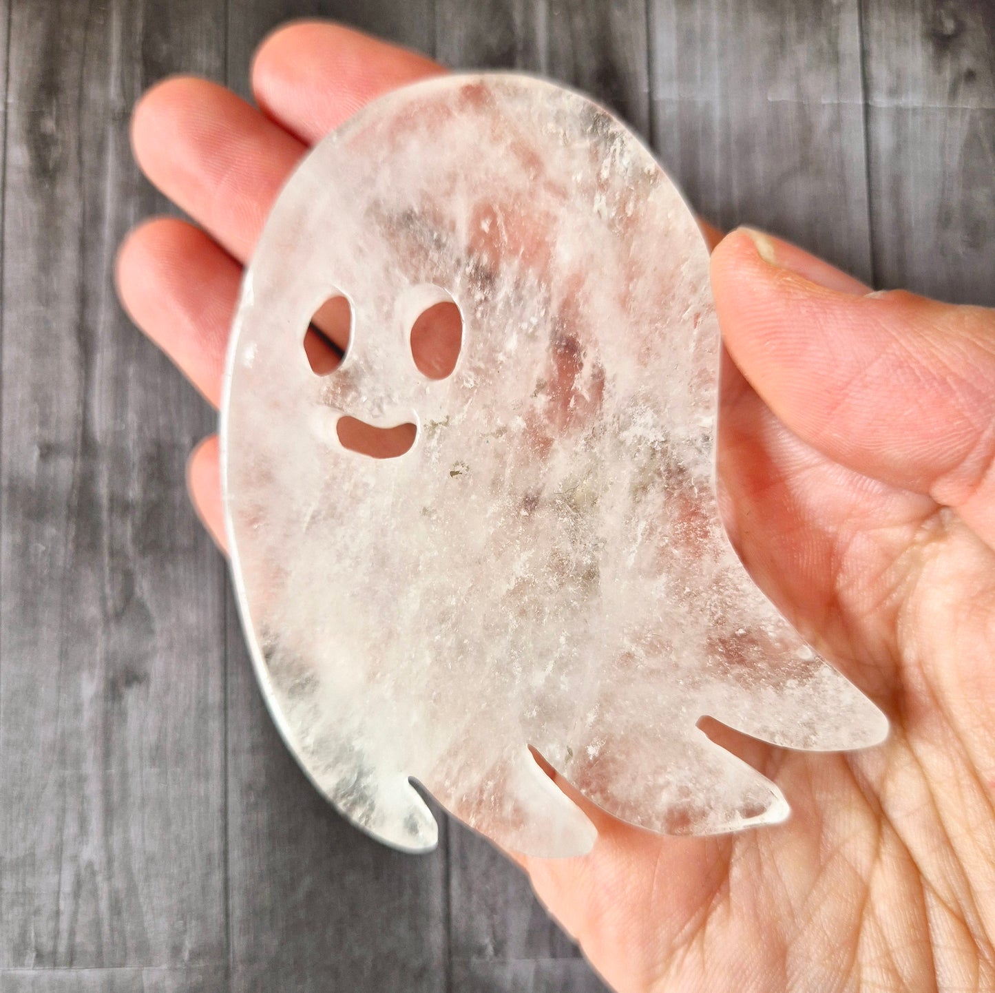 Bergkristal Spookje Edelsteen (ca. 7 cm) – Halloween Crystal Magic