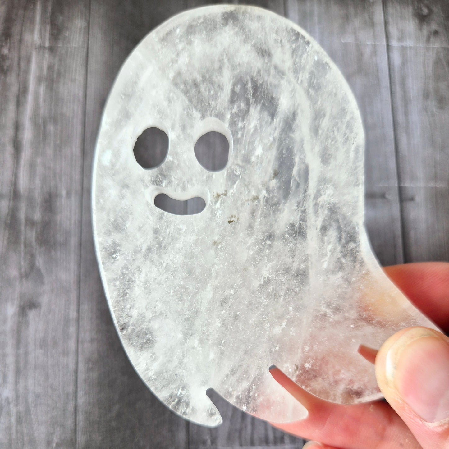 Bergkristal Spookje Edelsteen (ca. 7 cm) – Halloween Crystal Magic