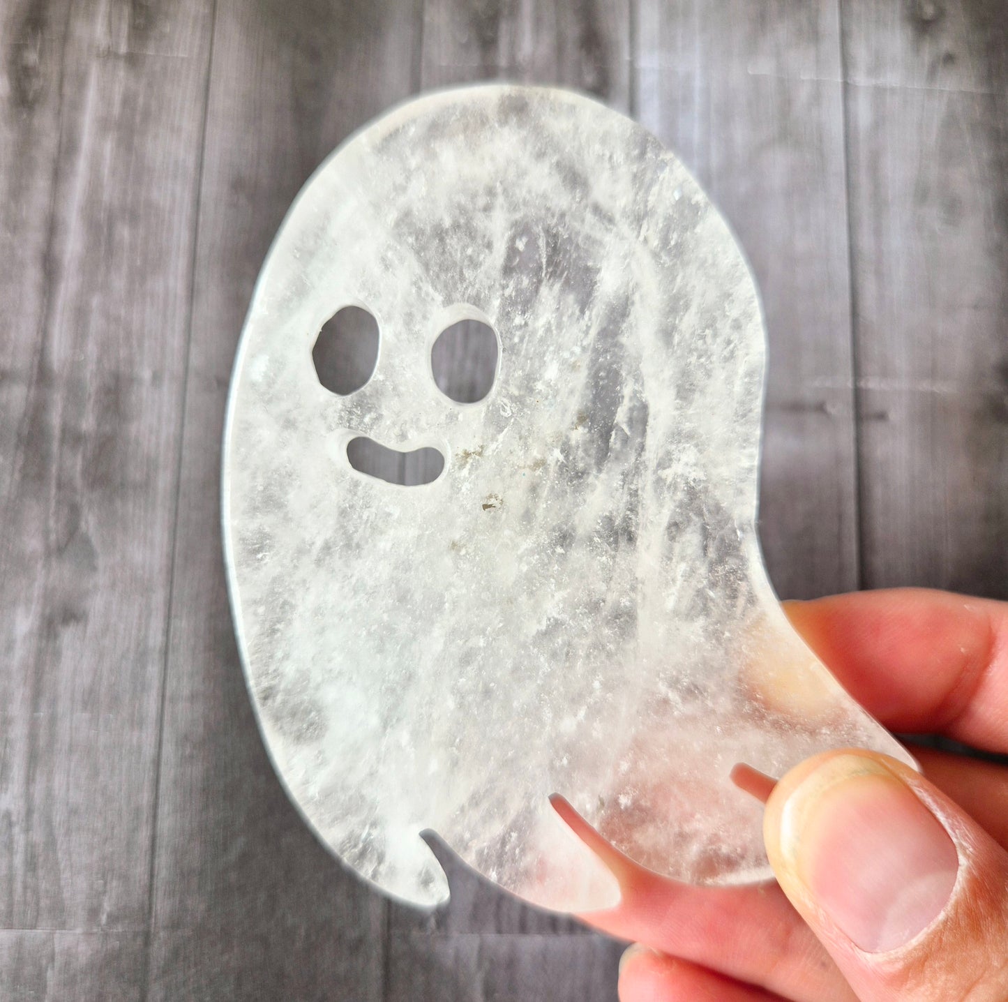 Bergkristal Spookje Edelsteen (ca. 7 cm) – Halloween Crystal Magic
