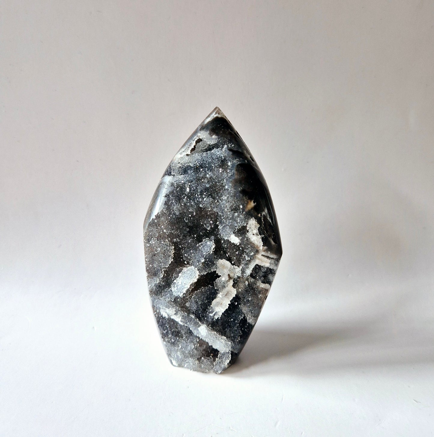 Edelsteen Druzy Sphalerite Flame Sculptuur #1 - 283g