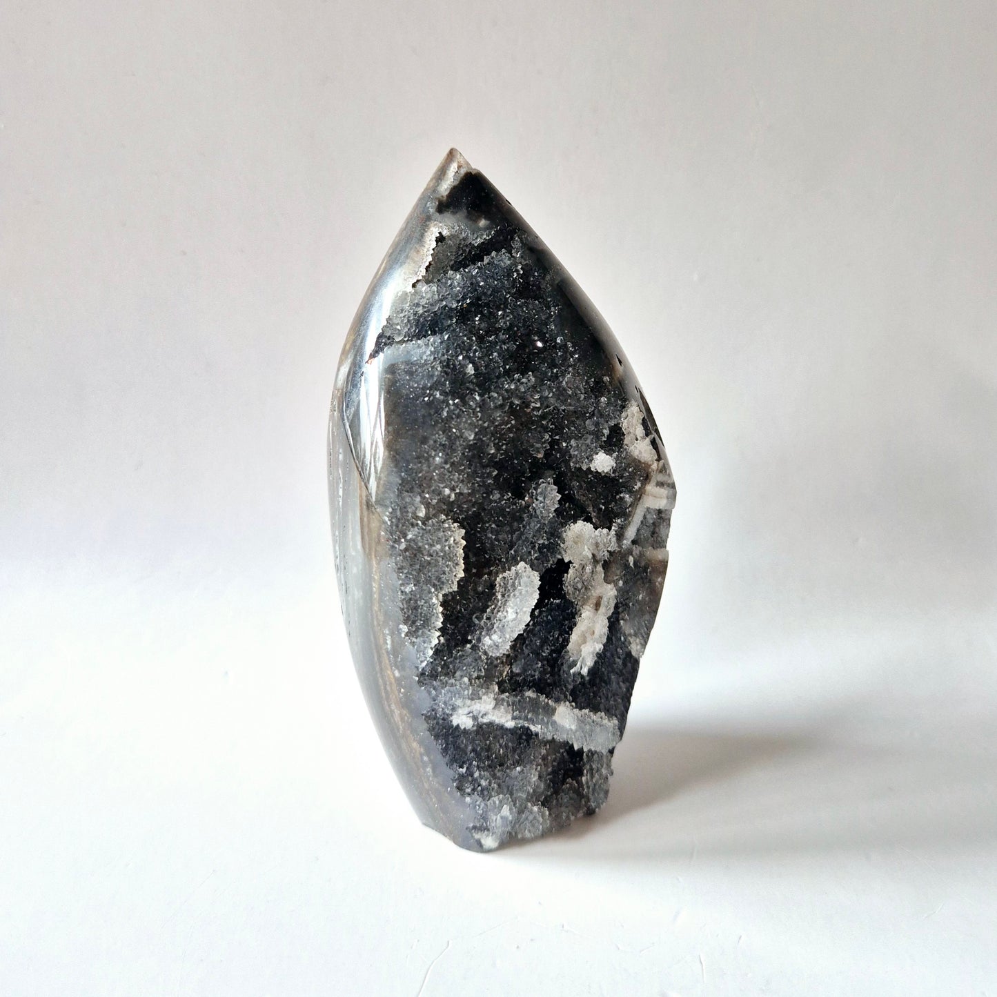 Edelsteen Druzy Sphalerite Flame Sculptuur #1 - 283g