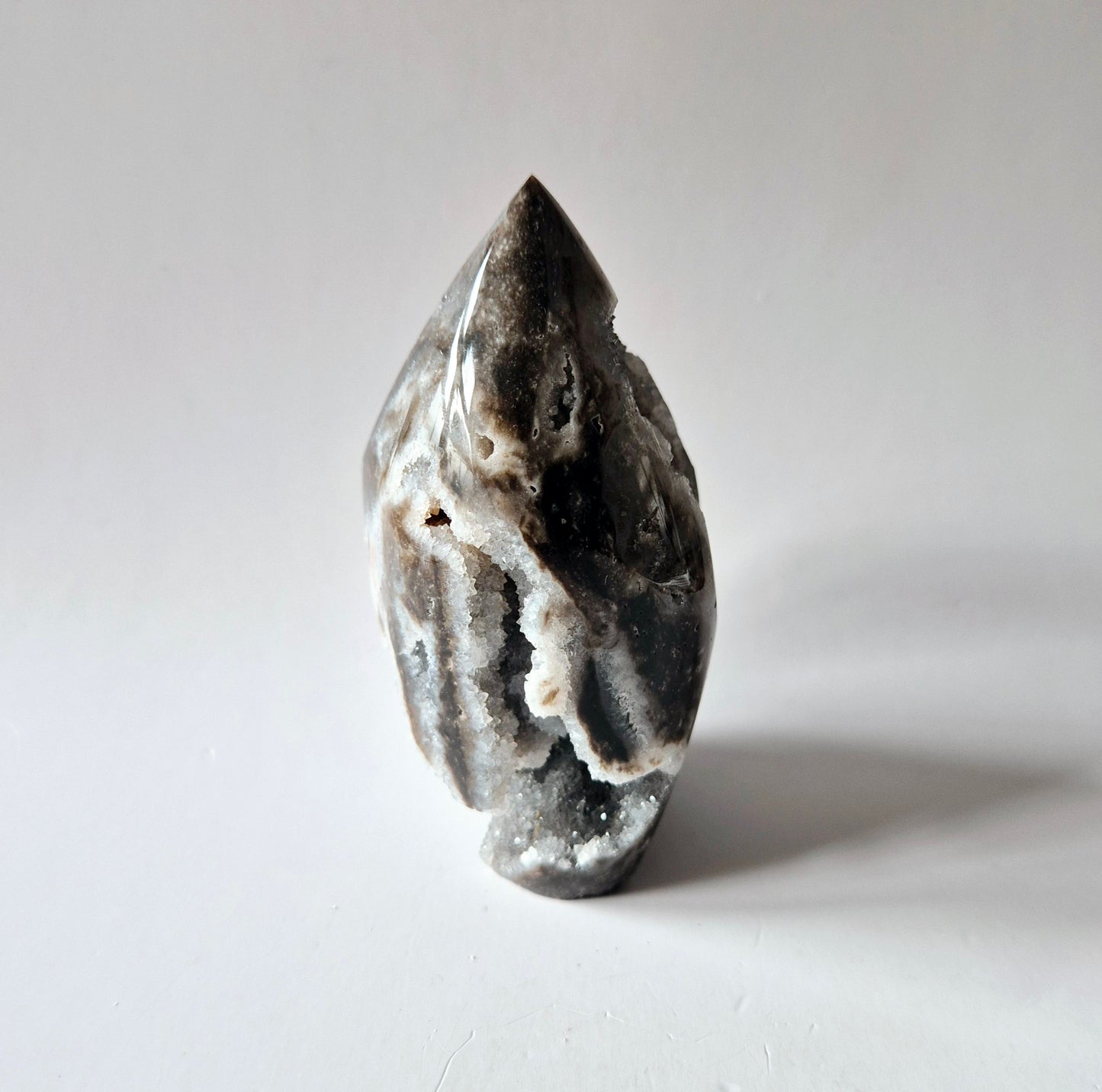 Edelsteen Druzy Sphalerite Flame Sculptuur #2 - 231g