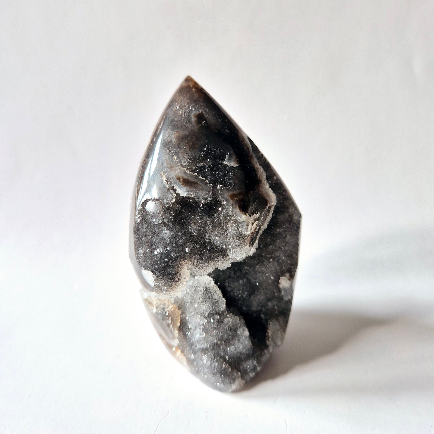 Edelsteen Druzy Sphalerite Flame Sculptuur #3 - 247g